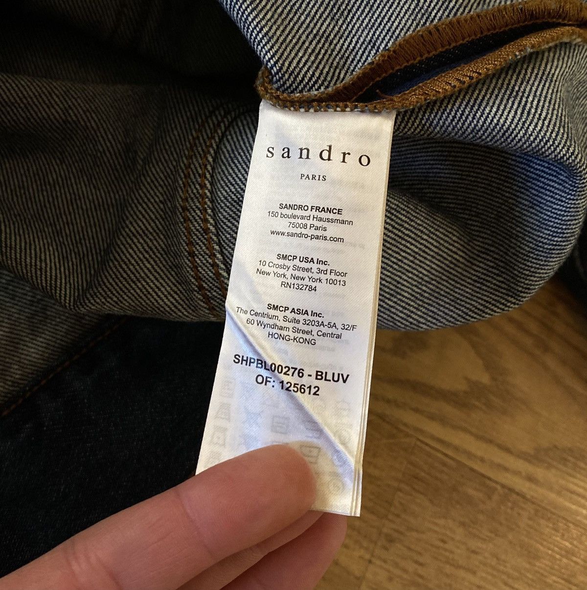 Sandro Sandro Paris Denim Jacket x Luxury x Streetwear Size US L / EU 52-54 / 3 - 9 Thumbnail