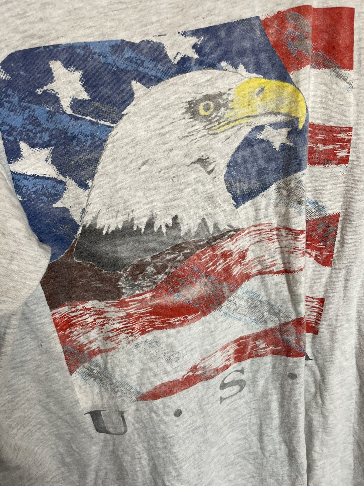 Vintage Vintage 1990s American Flag Graphic Tee Size US XL / EU 56 / 4 - 2 Thumbnail