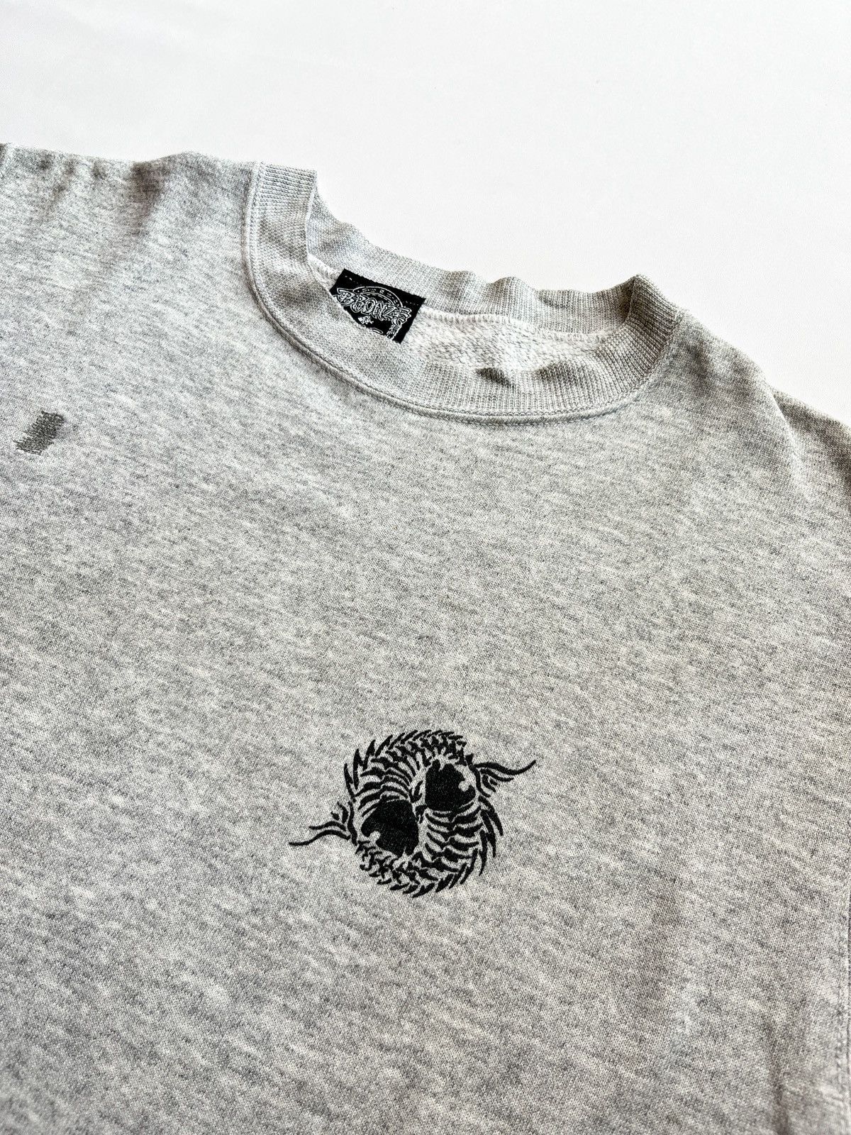 Bones Skateboards bronzeage hanes sweatshirt grey vintage 80s Size US L / EU 52-54 / 3 - 8 Thumbnail
