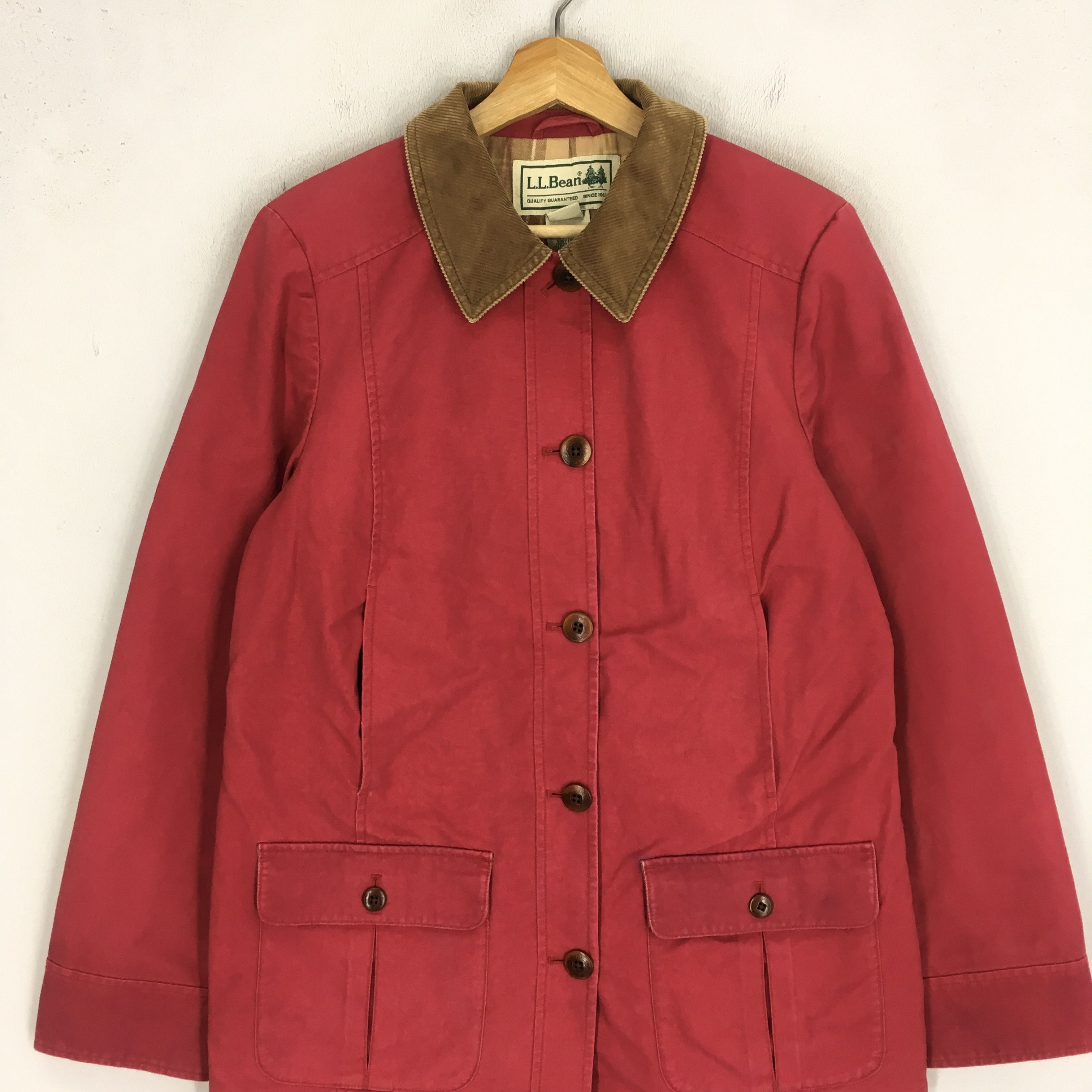 L.L. Bean Vintage 90's LL Bean Red Four Pocket Workwear Jacket - 1851 Size US M / EU 48-50 / 2 - 3 Thumbnail