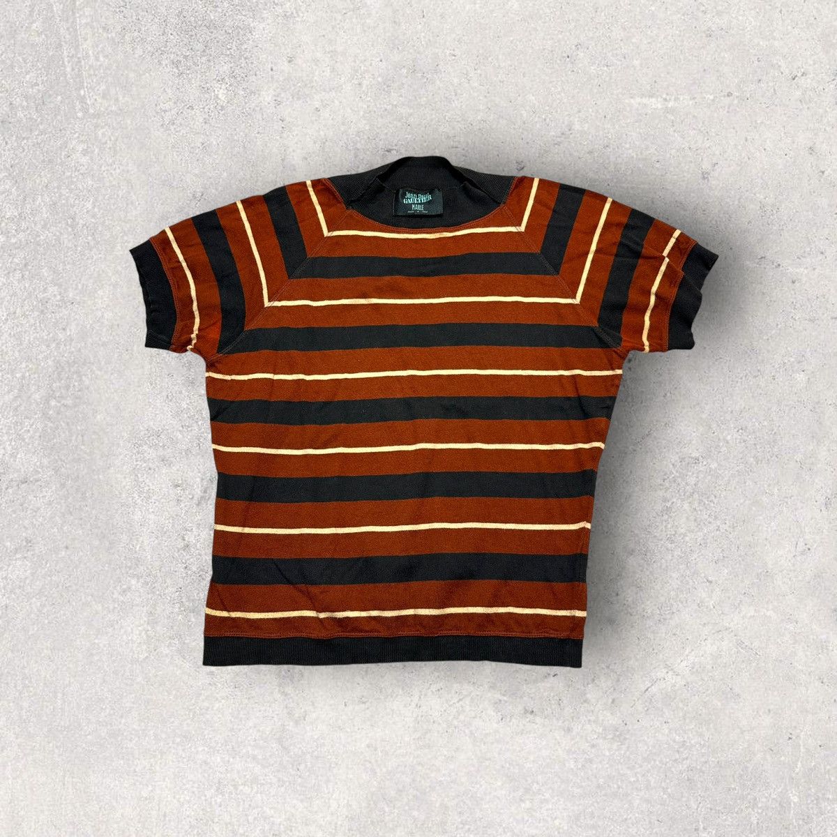 Vintage Vintage Jean Paul Gaultier Maille short sleeve sweater Size XXL / US 16-18 / IT 52-54 - 1 Thumbnail