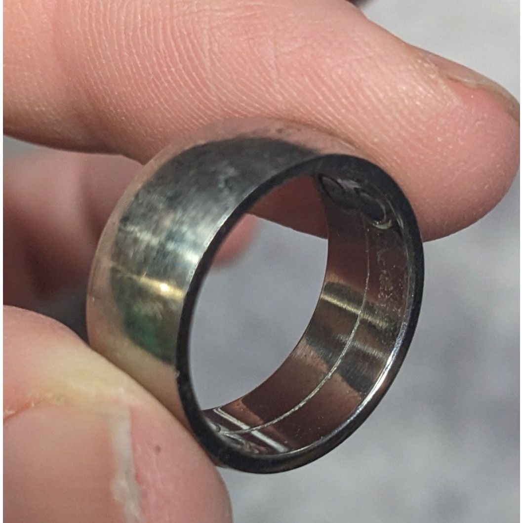 Other Vintage Floral Engraved Silver Tone Wide Band Ring Size 6 Size ONE SIZE - 12 Thumbnail