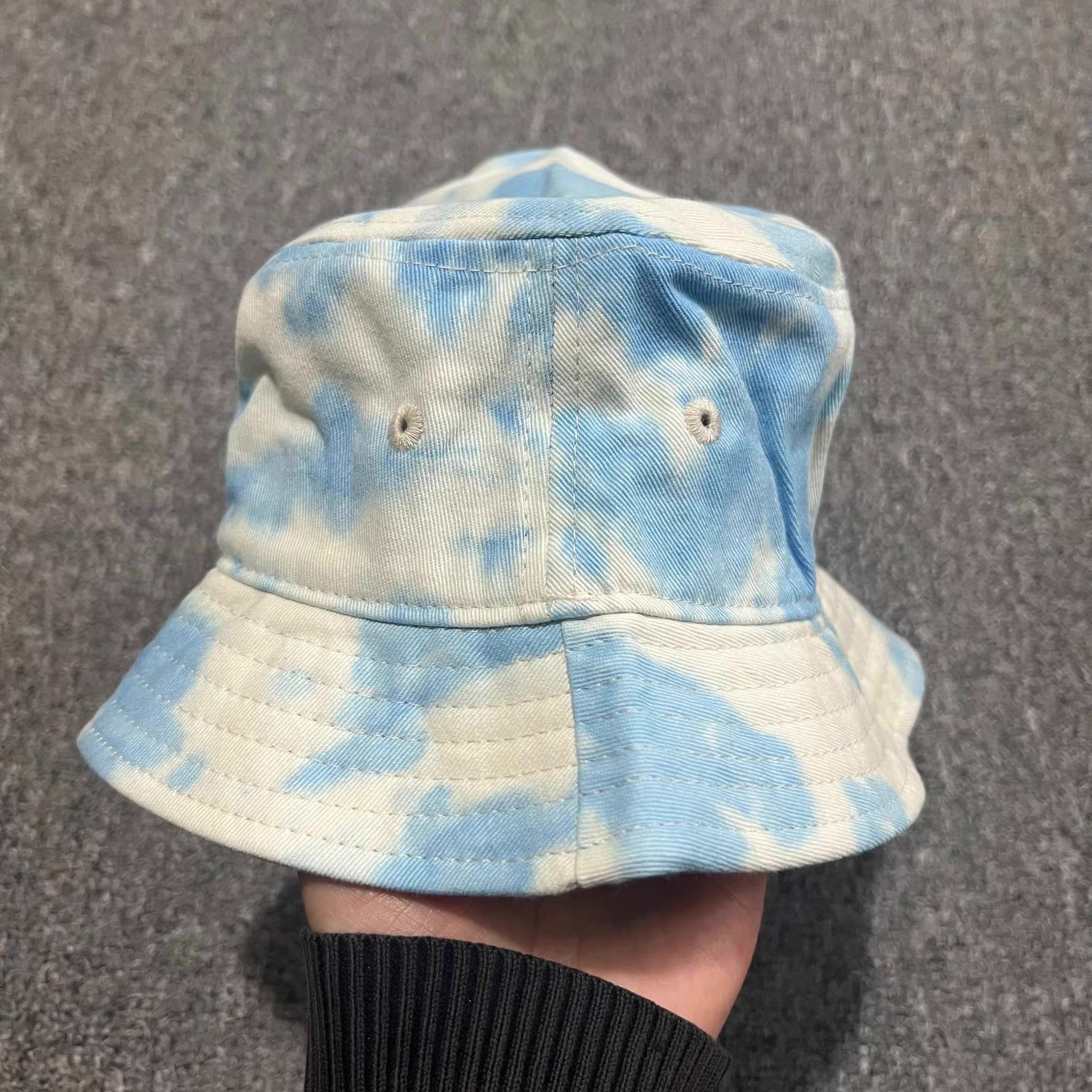 Cross Colours Cross Colours Blue Sky White EmbroideredBucket Hat Q7 Size ONE SIZE - 5 Thumbnail