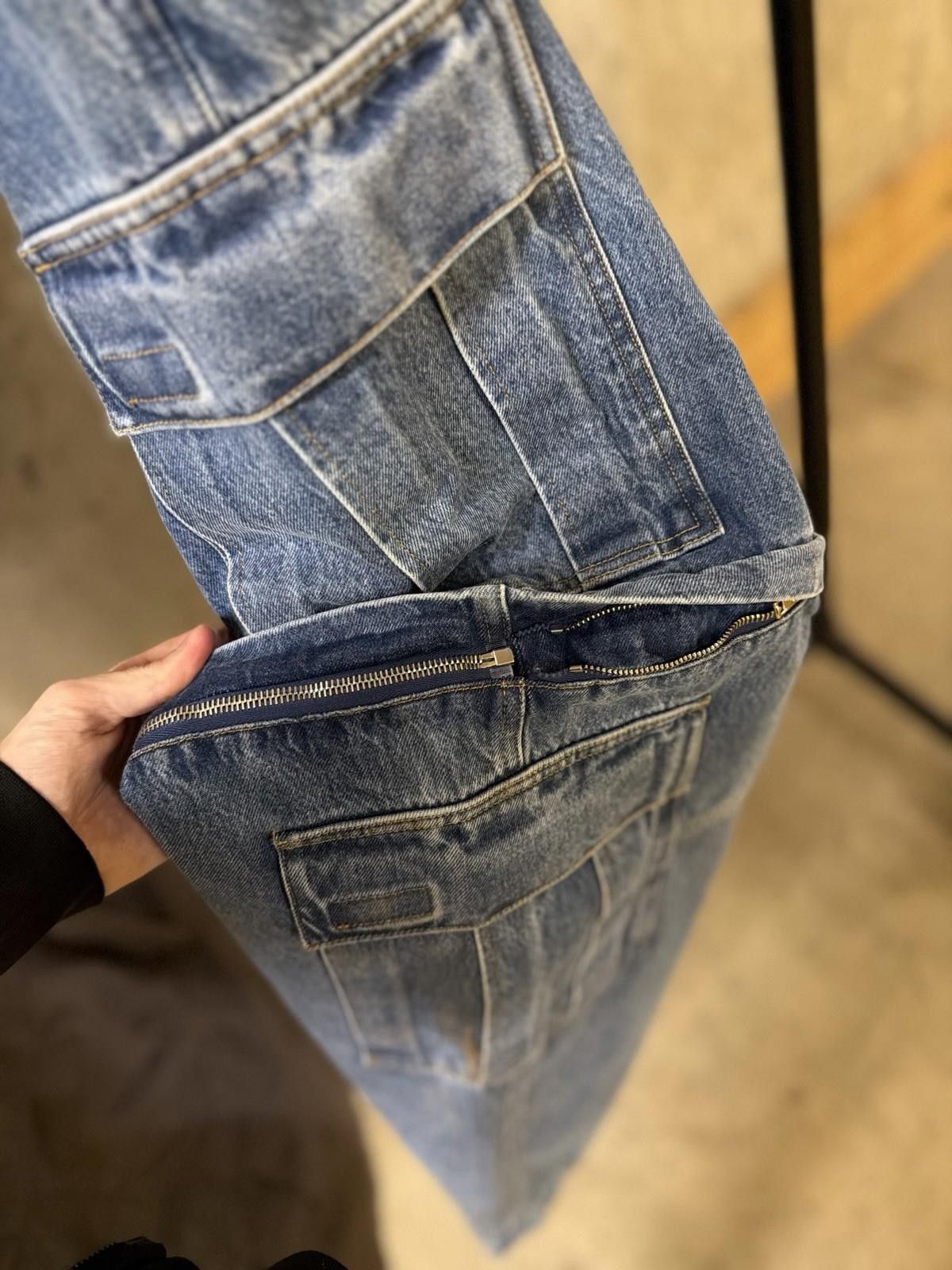 Vetements Vetements Wide-Leg Light BIG Blue Denim Jeans + Shorts Size 31" - 9 Thumbnail