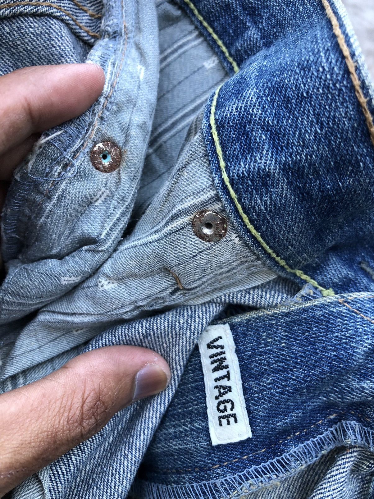 Abercrombie & Fitch PAINTED DISTRESSED DENIM BY ABERCROMBIE Size US 35 - 4 Thumbnail