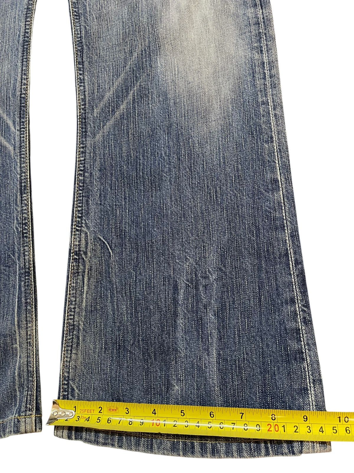Edwin Vintage Edwin Blue Trip 503 Faded Distress Wide Leg Baggy Size US 34 / EU 50 - 16 Thumbnail
