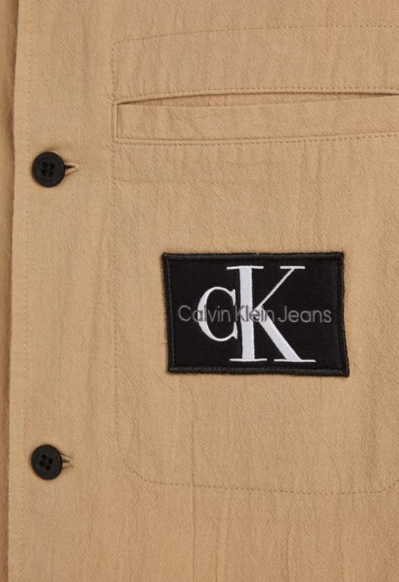 CALVIN KLEIN J. BEIGE SHIRT LONG SLEEVE TRAVERTINE SIZE XL