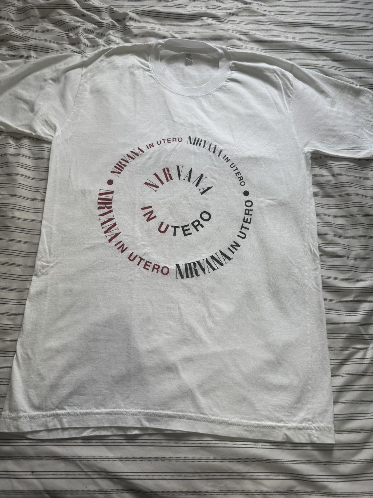 Other Nirvana In Utero White Band Graphic T-Shirt Size M USA Made Size US M / EU 48-50 / 2 - 3 Thumbnail