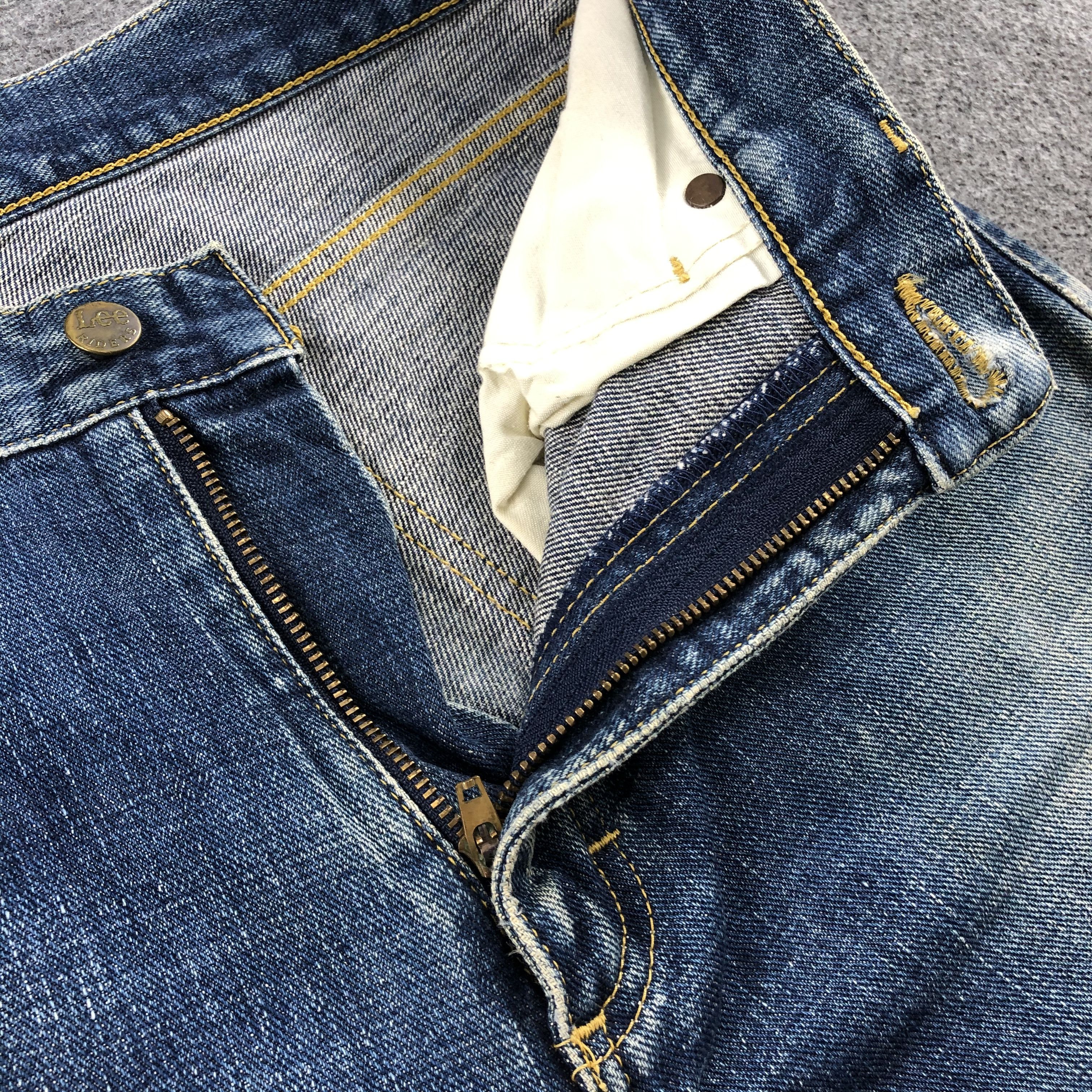 Lee Vintage Blue Wash Lee Jeans-J1846 Size US 30 / EU 46 - 10 Thumbnail