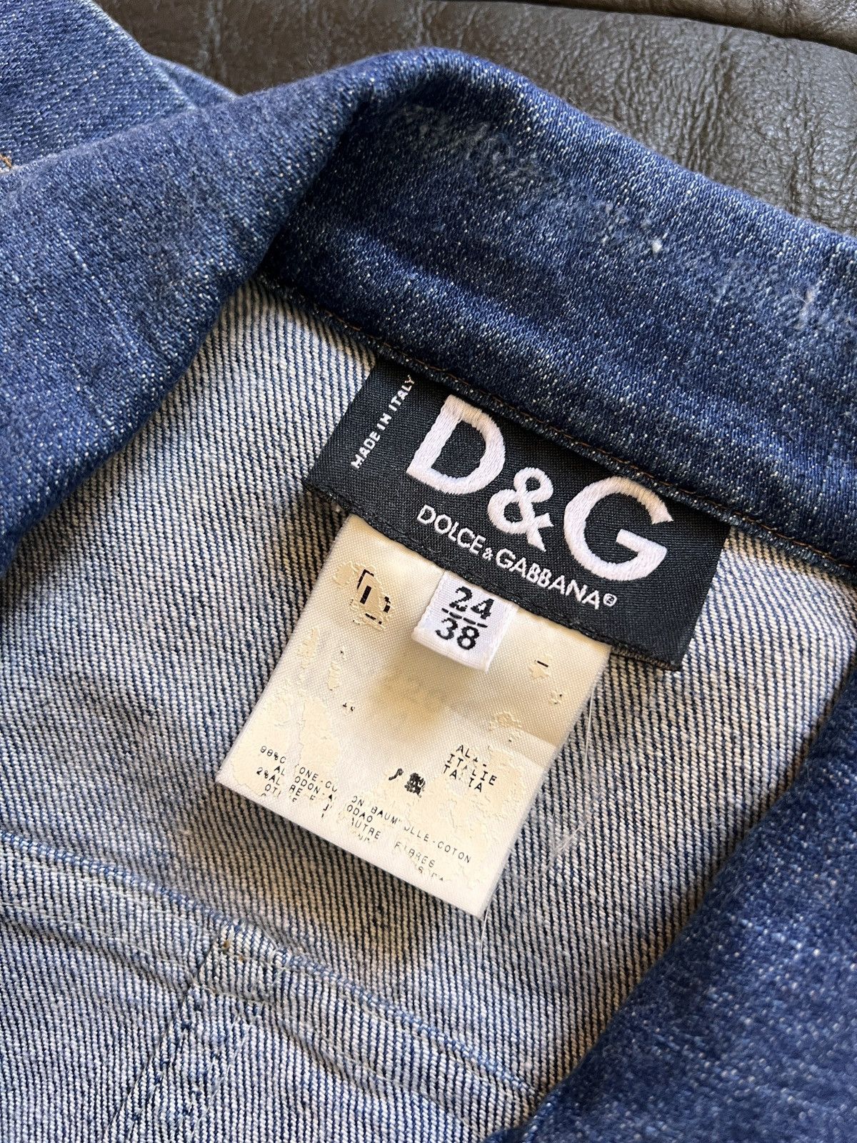 Dolce & Gabbana Dolce&Gabbana Vintage Denim Blazer Jacket Avant-Garde Size XS / US 0-2 / IT 36-38 - 12 Thumbnail