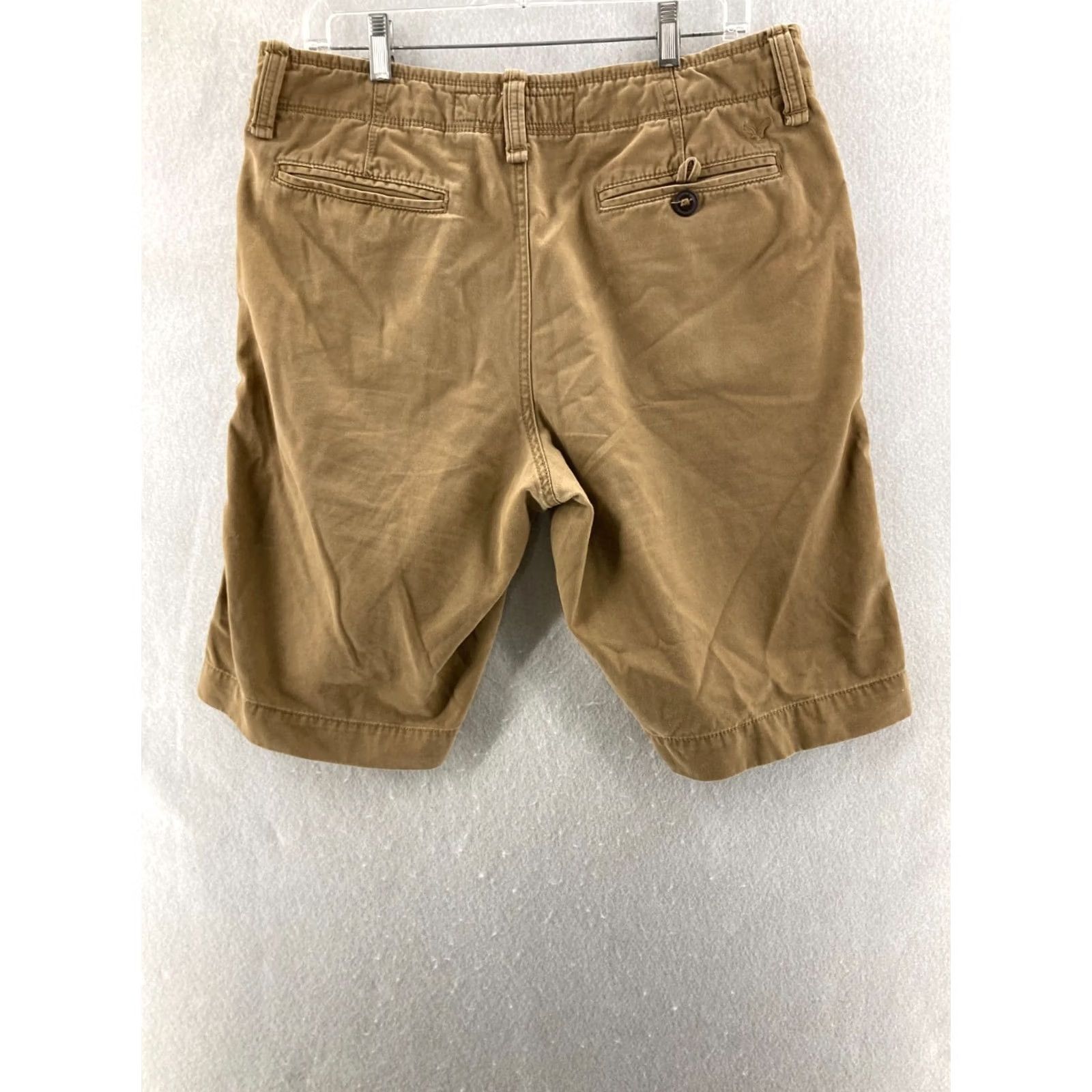 American Eagle Outfitters American Eagle Outfitters Shorts Mens 32 Beige Canvas Chino Basic Pocket Logo Modern Preppy 90s Mens Size US 32 / EU 48 - 6 Thumbnail