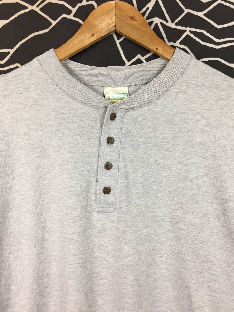 L.L. Bean Vtg L.L. Bean Freeport Maine Henley Long Sleeve Tee Size US L / EU 52-54 / 3 - 3 Thumbnail