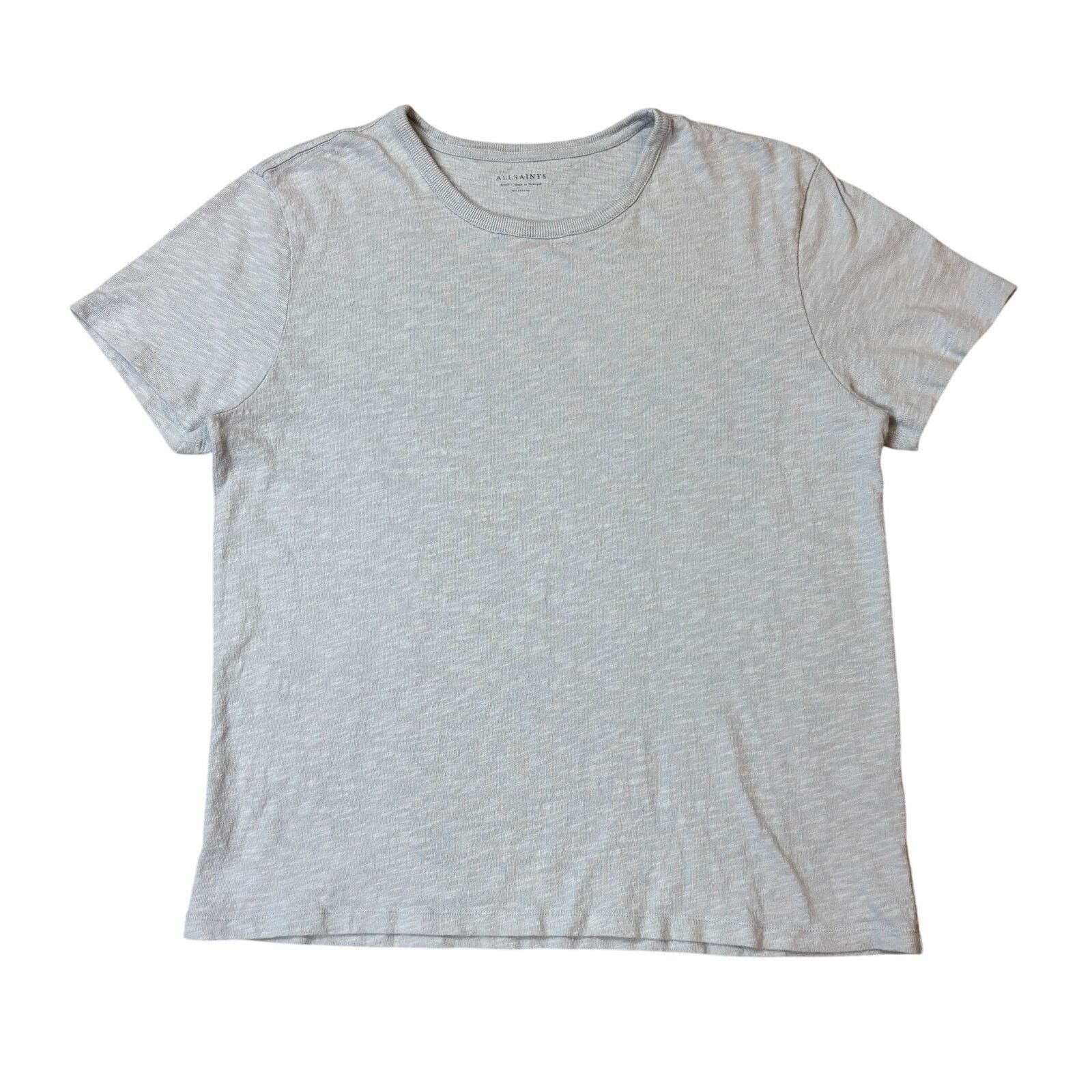 Allsaints Allsaints Halen Slub Cotton Short Sleeve Crew Shirt Men's S Size US S / EU 44-46 / 1 - 1 Thumbnail