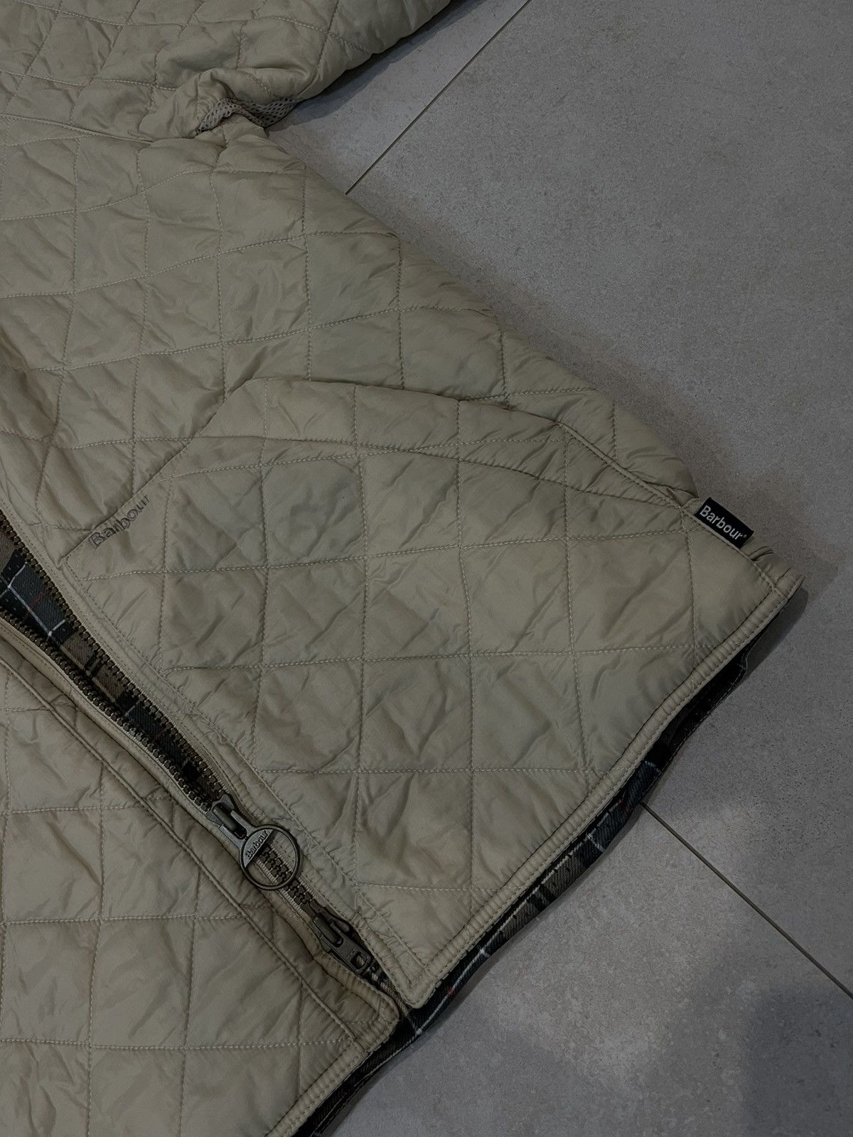 Barbour Barbour Flyweight Quilt Jacket Beige Full Zip High Neck Size US M / EU 48-50 / 2 - 9 Thumbnail
