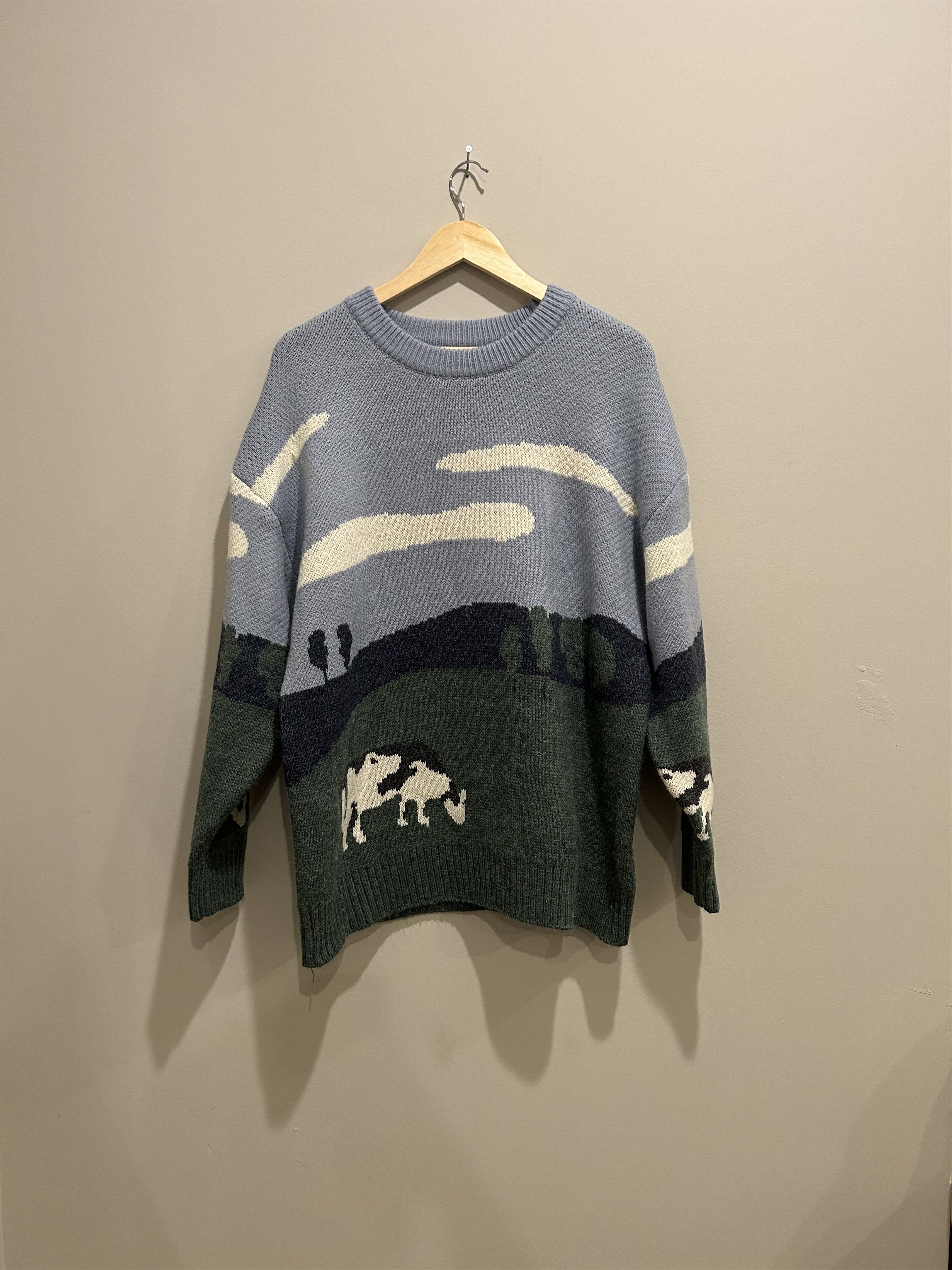 Vintage Alferic Eden Landscape Sweater Size L / US 10 / IT 46 - 1 Thumbnail