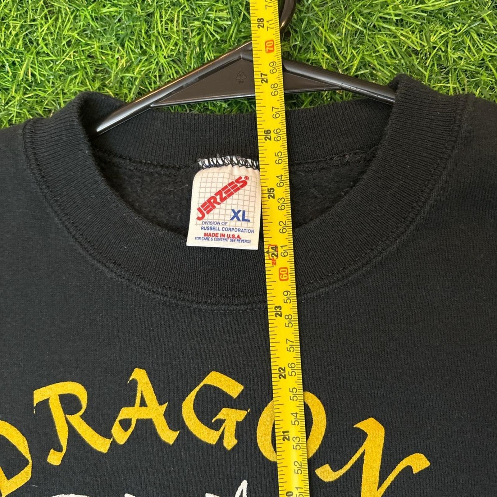 Jerzees Black Vintage ‘Dragon Country’ Graphic Jerzees Crewneck Size US XL / EU 56 / 4 - 4 Thumbnail