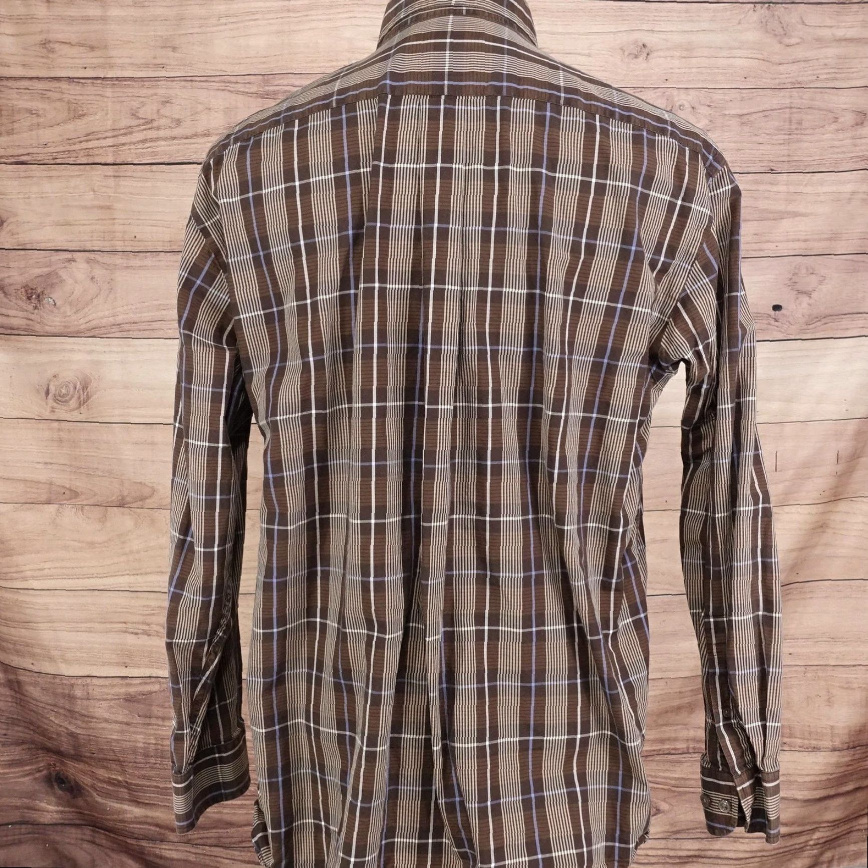 Cremieux Daniel Cremieux Shirt Mens Large Brown Plaid Button-Down Long Sleeve Cotton Shirt Mens Large Brown Plaid Button-Down Cotton Size US L / EU 52-54 / 3 - 4 Thumbnail