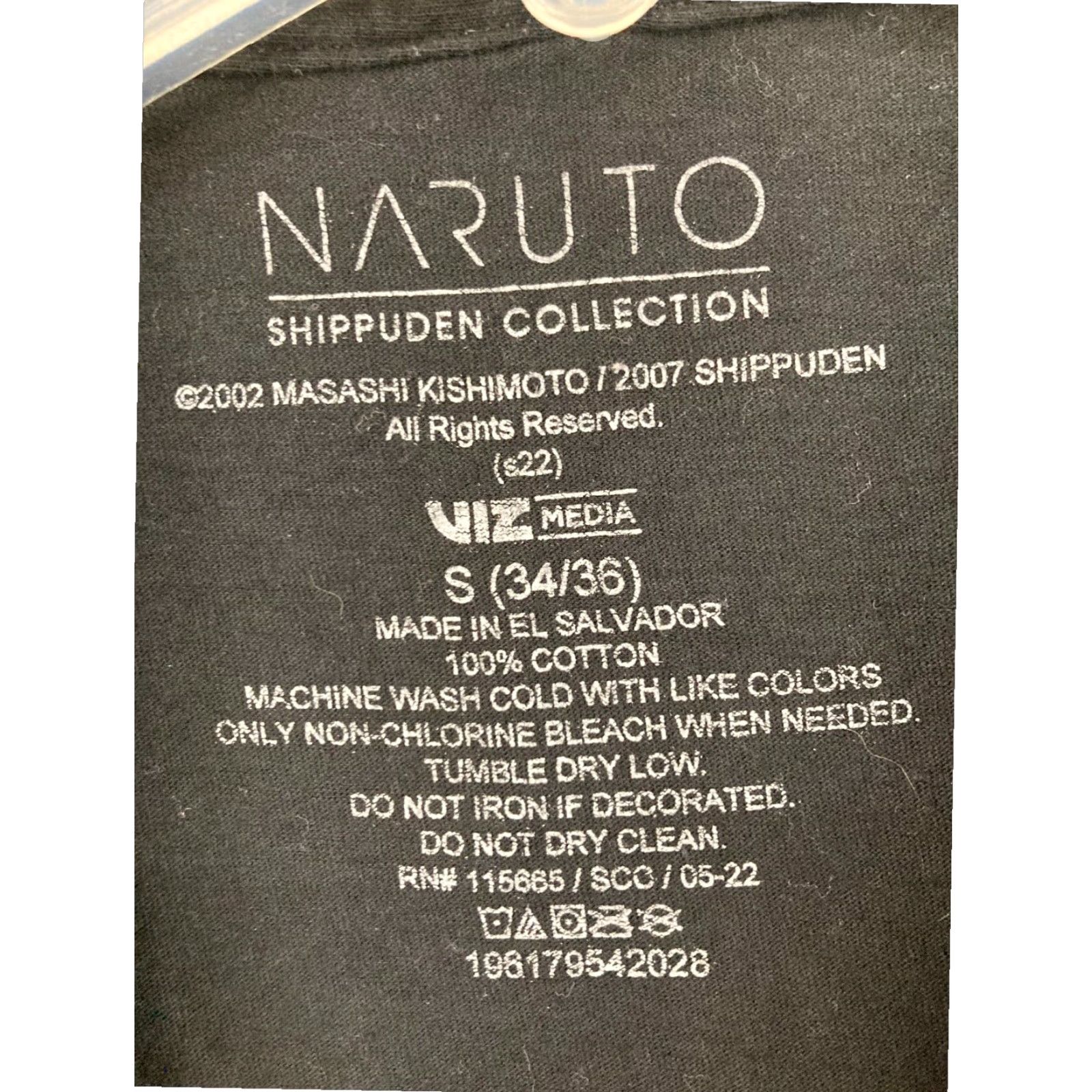 Vintage Naruto Shippuden Mens Small Black Anime T Shirt Size US S / EU 44-46 / 1 - 5 Thumbnail