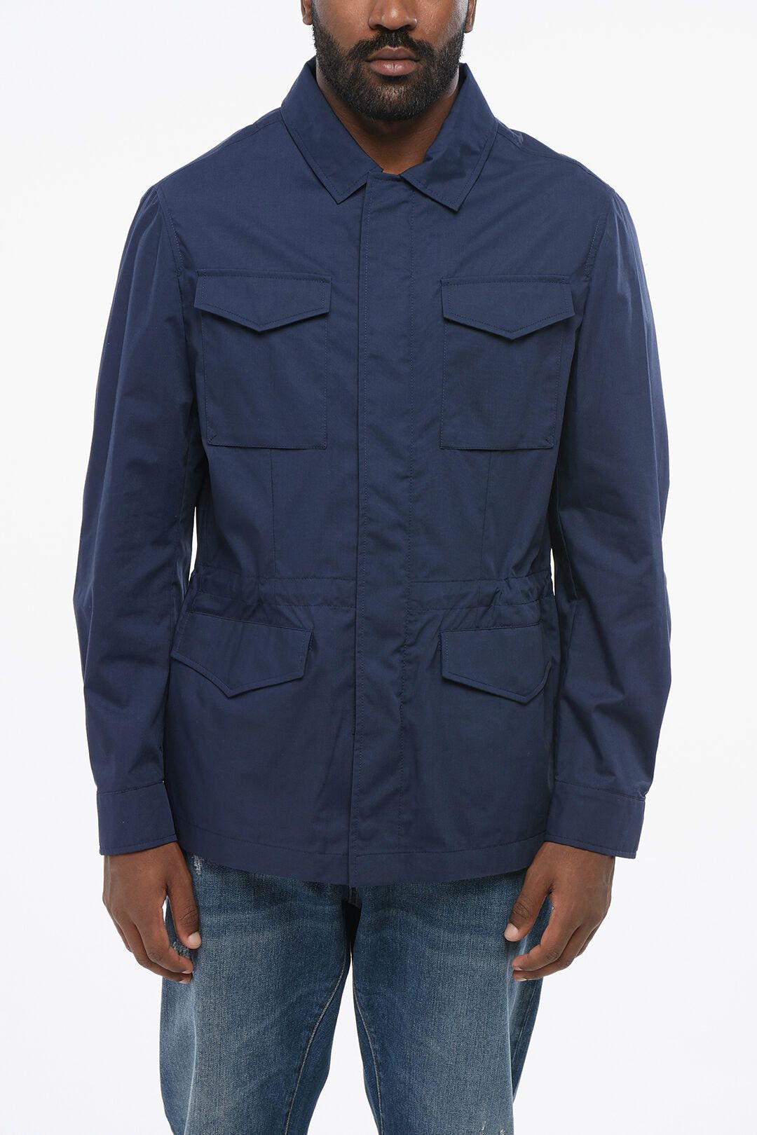 Brunello Cucinelli Water-Repellent Cotton-Blend Overshirt with Drawstring Size US M / EU 48-50 / 2 - 1 Thumbnail