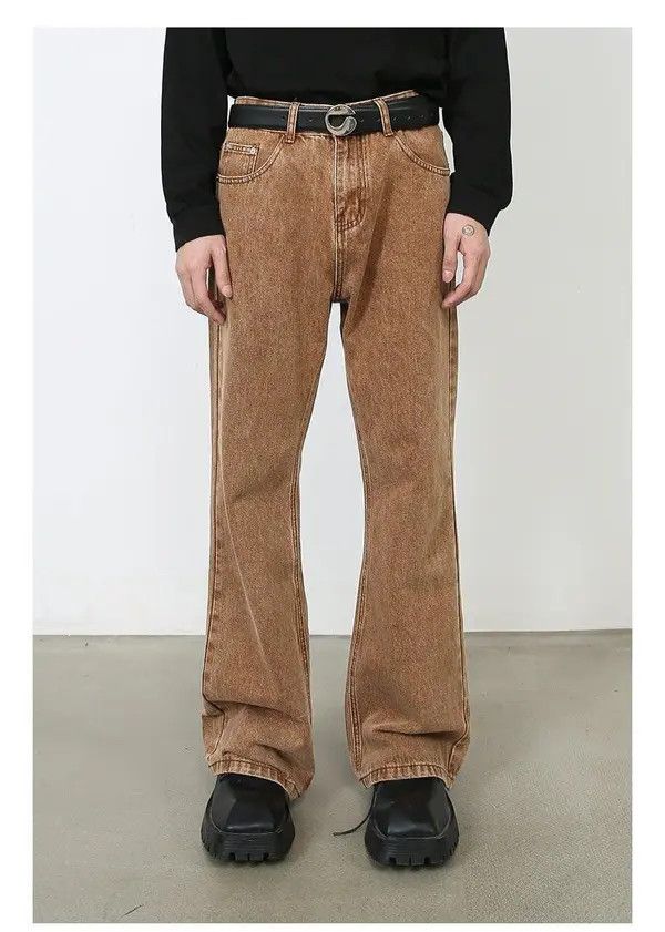 VIBE Brown Flared Denim Jeans Size US 30 / EU 46 - 1 Thumbnail