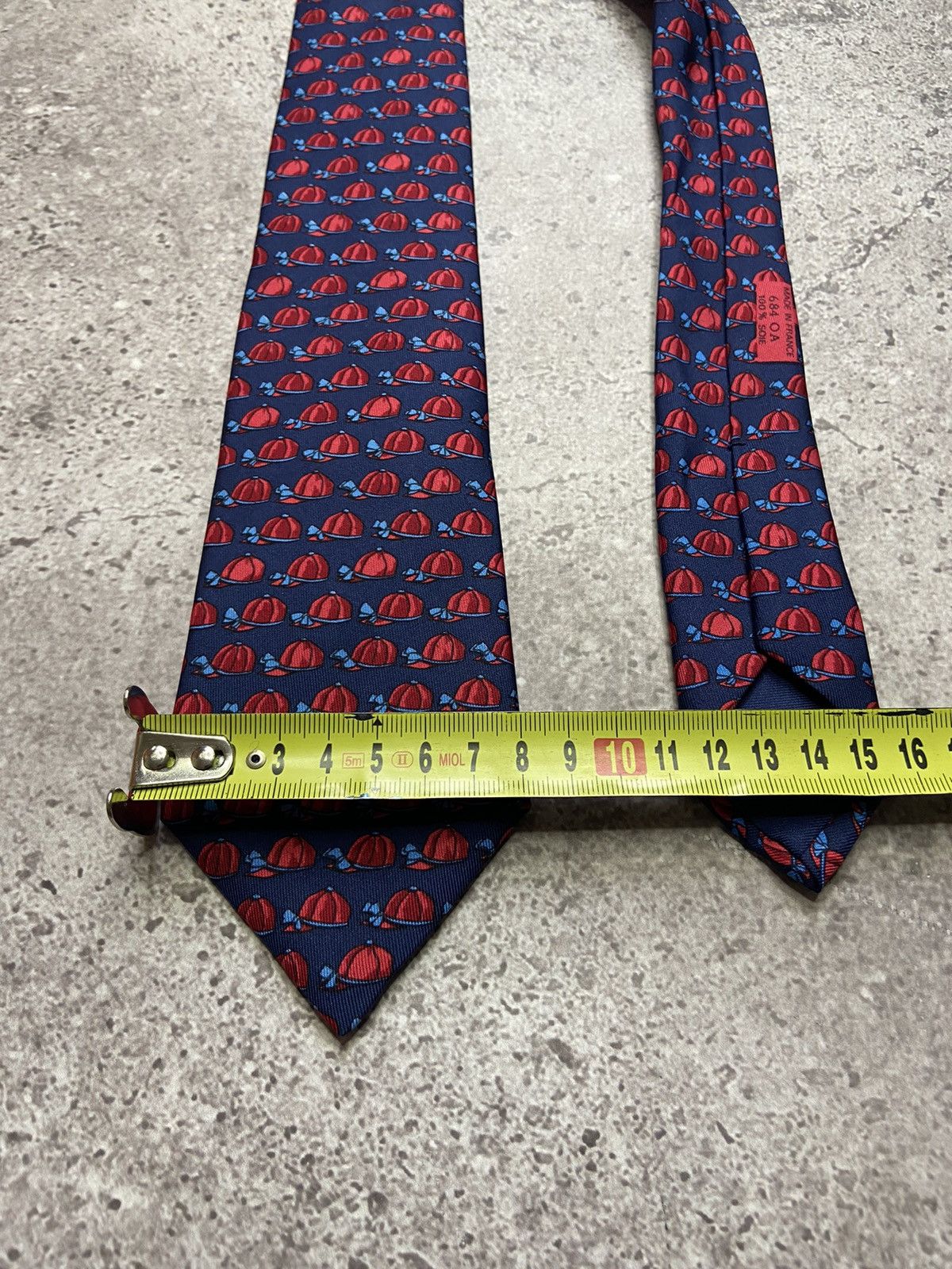 Hermes Hermes Silk Tie Jockey Cap print Size ONE SIZE - 7 Thumbnail