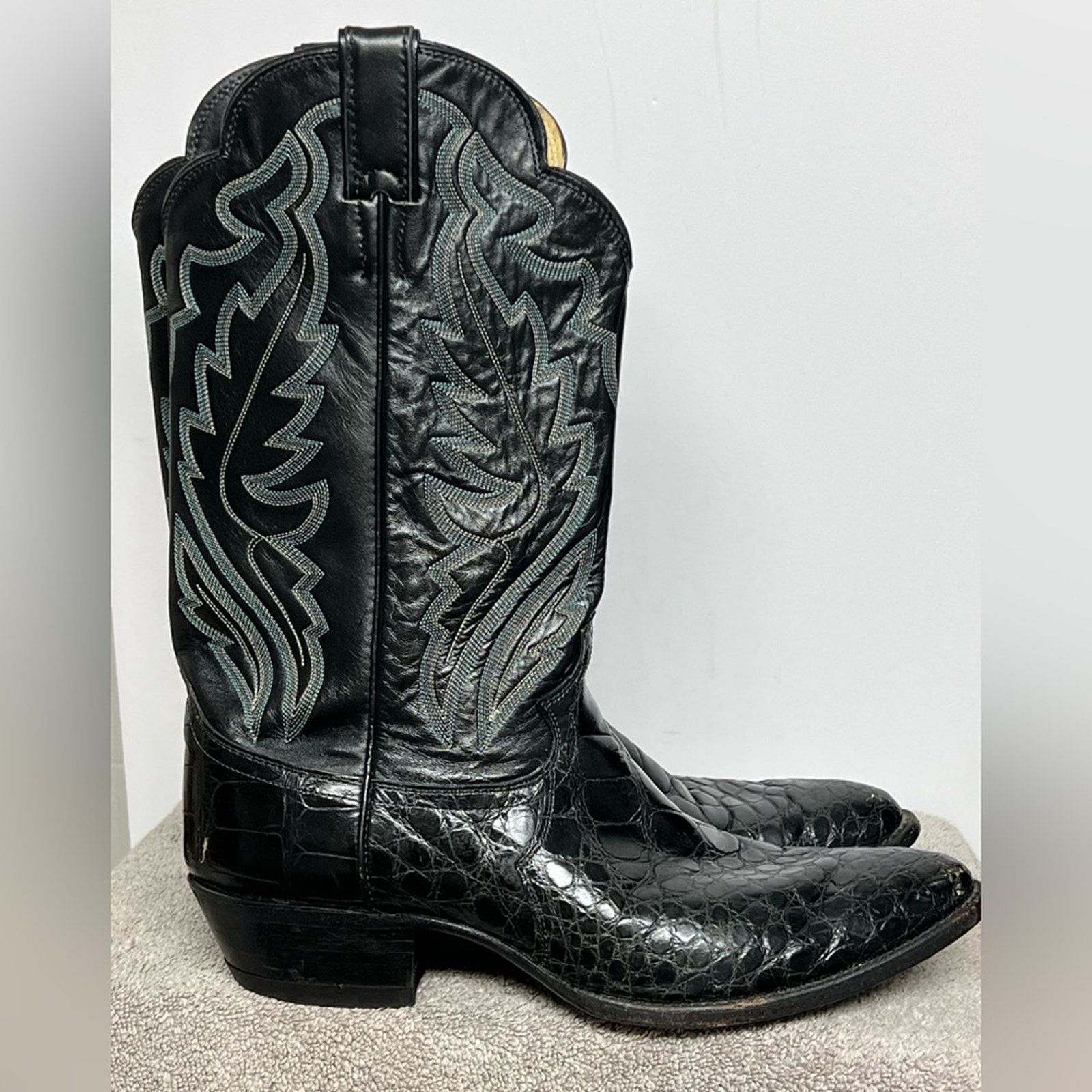 Justin Boots Vintage 80’s Justin Alligator Boots Walking Dead Rick Grimes Size US 11 / EU 44 - 6 Thumbnail