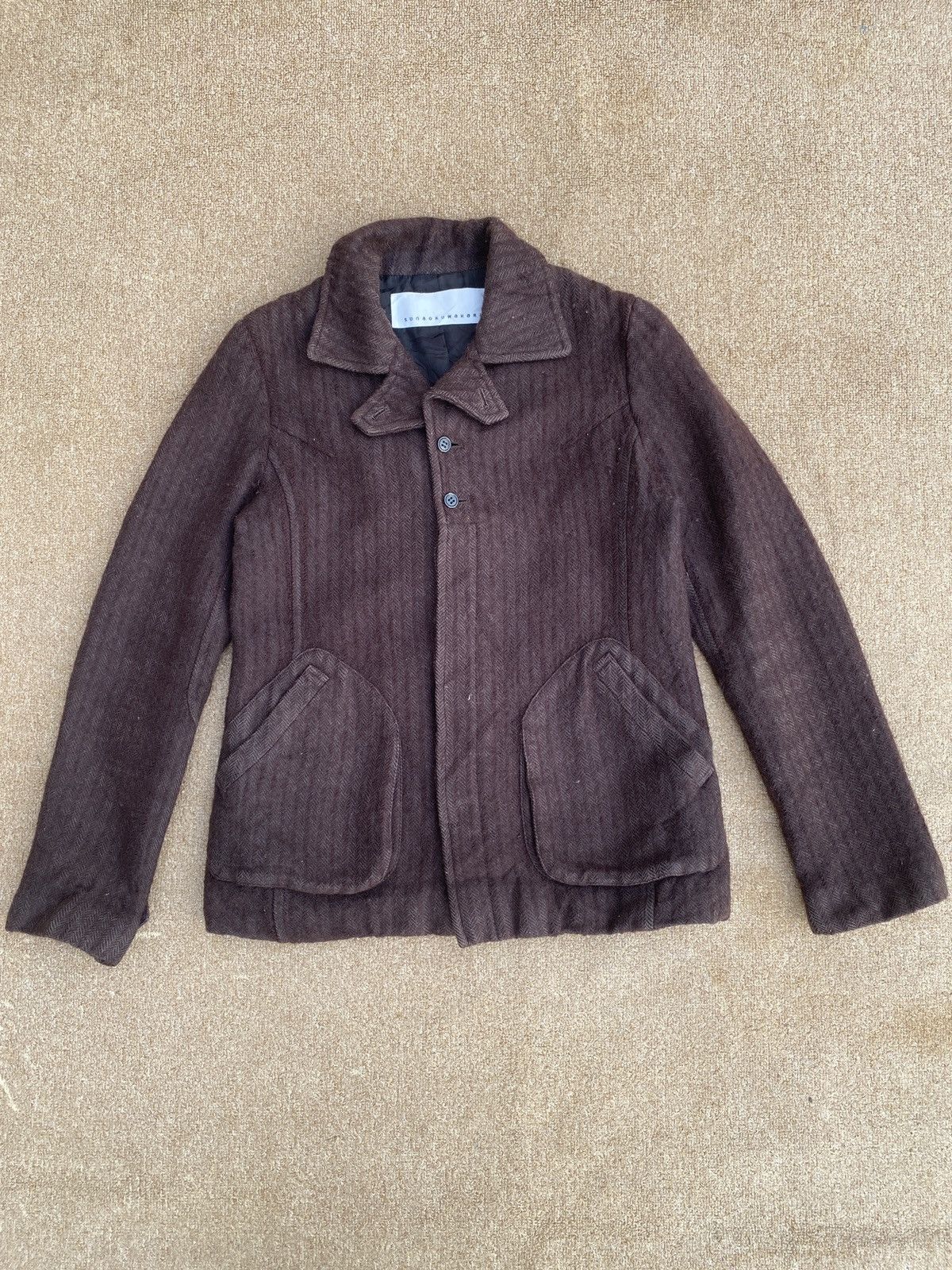 Vintange sunoa kuwahara by issey miyake mohair jacket