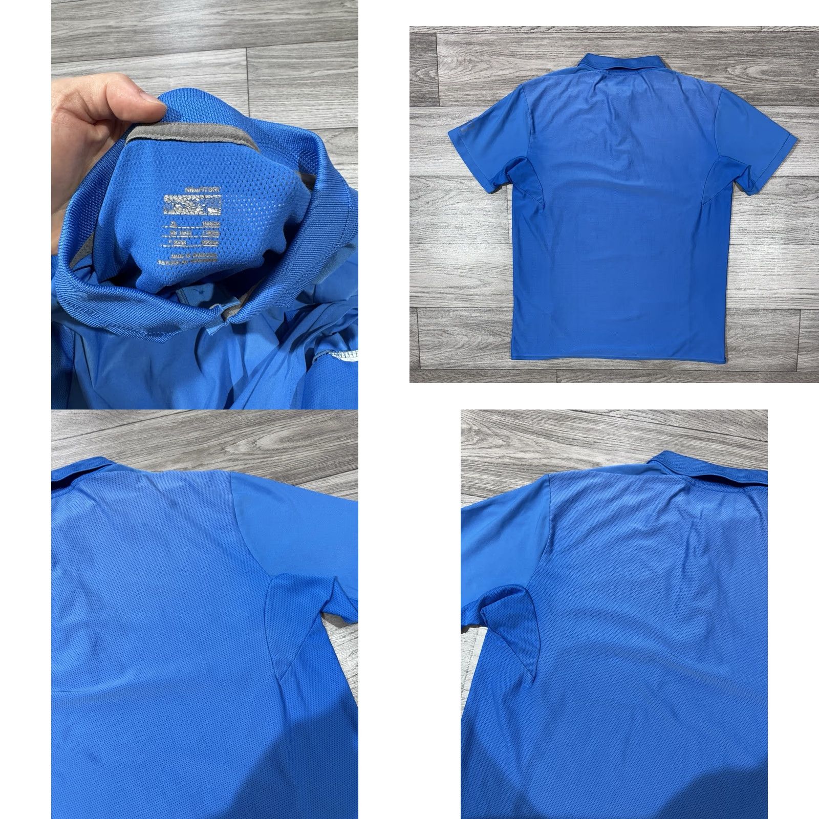 Nike Nike RF 2008 Australian Open Dubai Henley Polo T-Shirt XL Men Blues Shirt Size US XL / EU 56 / 4 - 9 Thumbnail