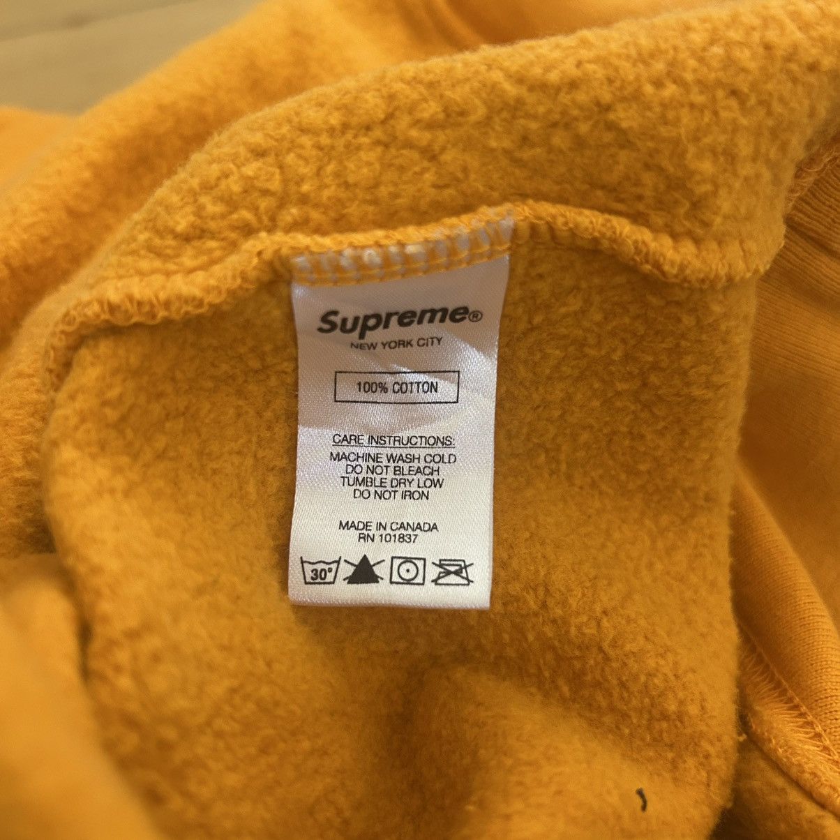 Supreme Motherfucker Hooded Sweatshirt Orange XL