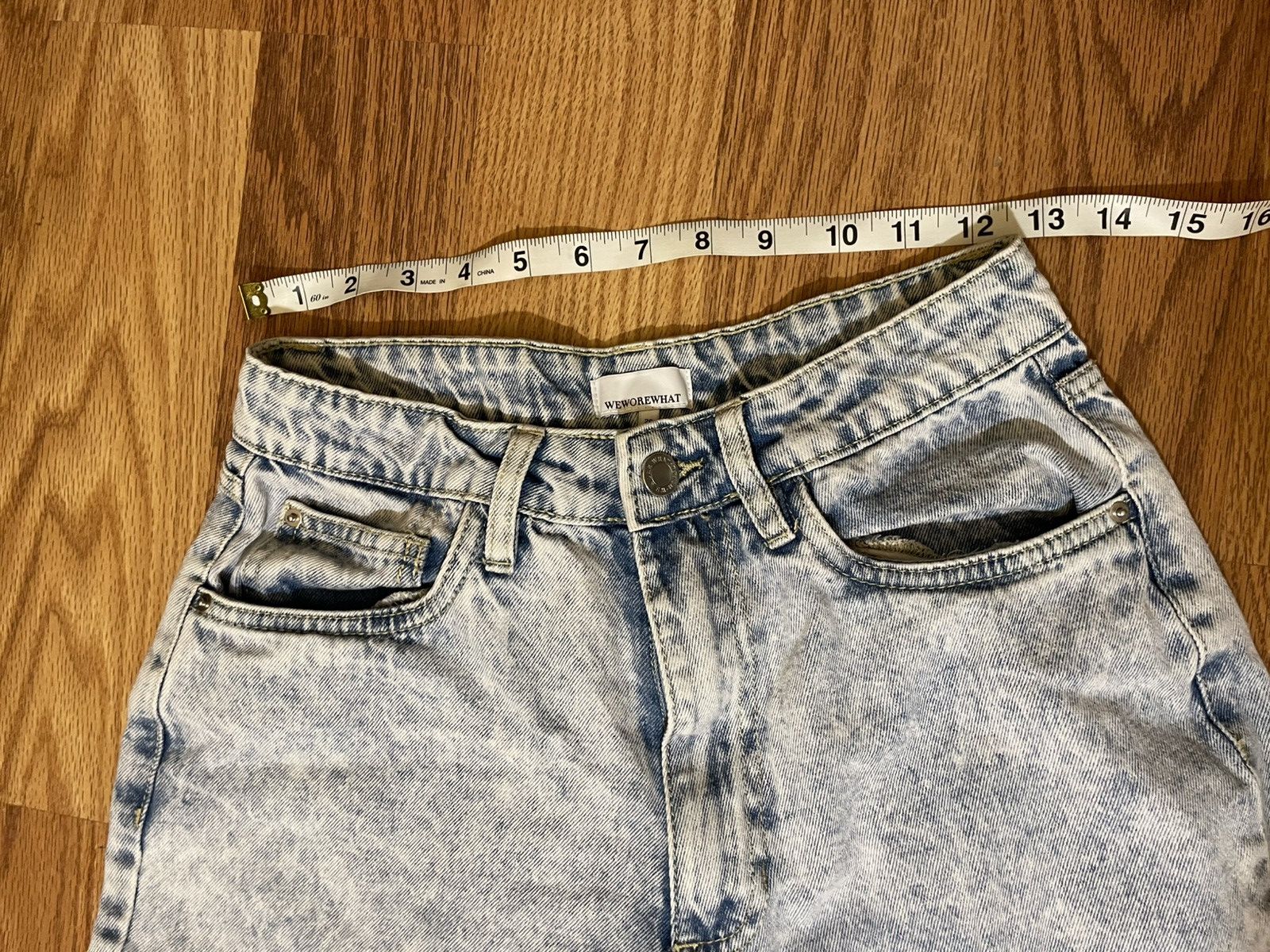 WeWoreWhat Acid Wash High Waisted Jeans Size 26" / US 2 / IT 38 - 3 Thumbnail