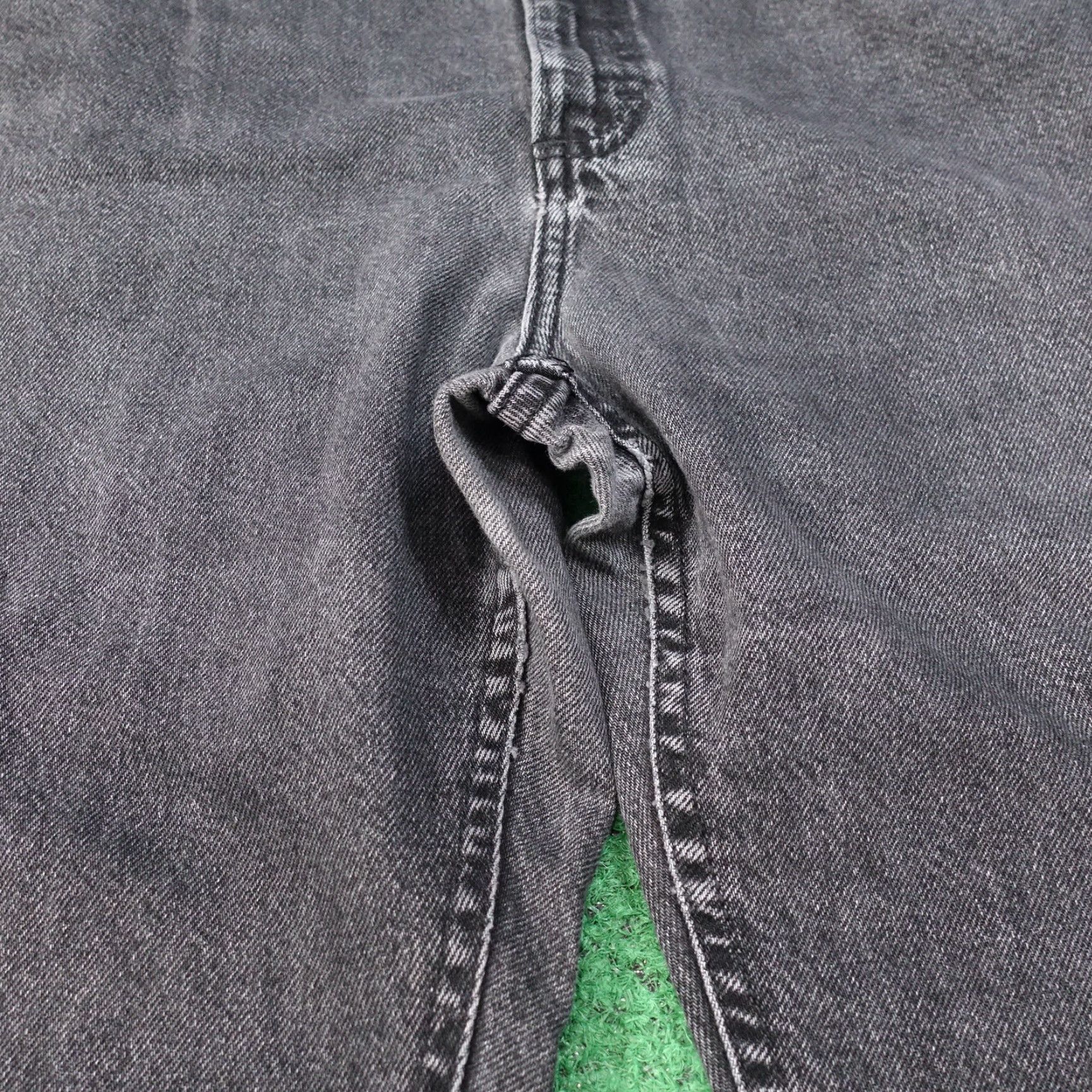 Lee VINTAGE LEE BLACK TAPERED JEANS WOMENS 16 REGULAR 30X31 USA MADE Size 38" / US 16 / IT 52 - 4 Thumbnail