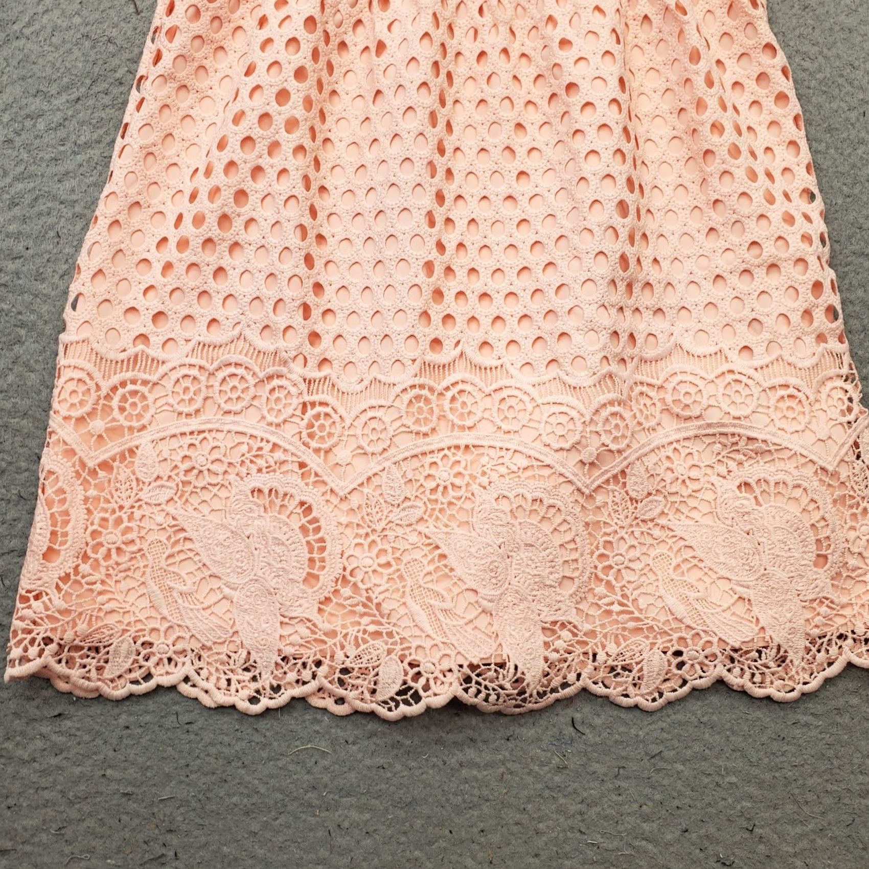 Abercrombie & Fitch Abercrombie & Fitch Dress Womens S Pink Eyelet Lined Coquette Adjustable Strap Size S / US 4 / IT 40 - 6 Thumbnail