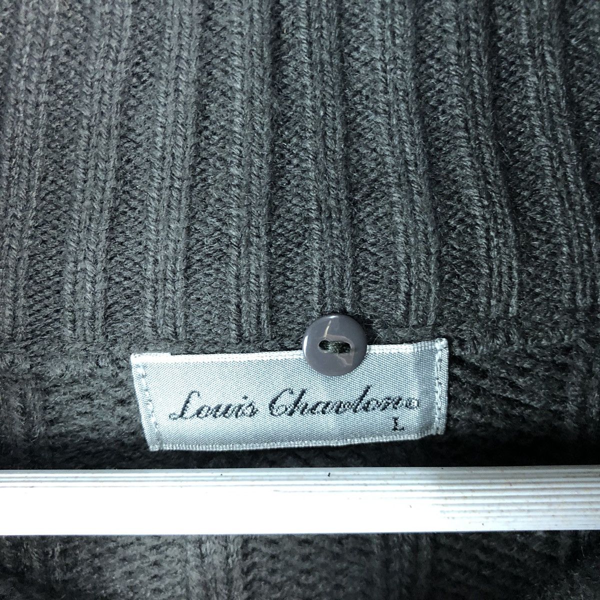 Aran Isles Knitwear × Homespun Knitwear × Japanese Brand Louis Chavlon Black Zipper cable Knitwear #A1183 Size US L / EU 52-54 / 3 - 8 Thumbnail