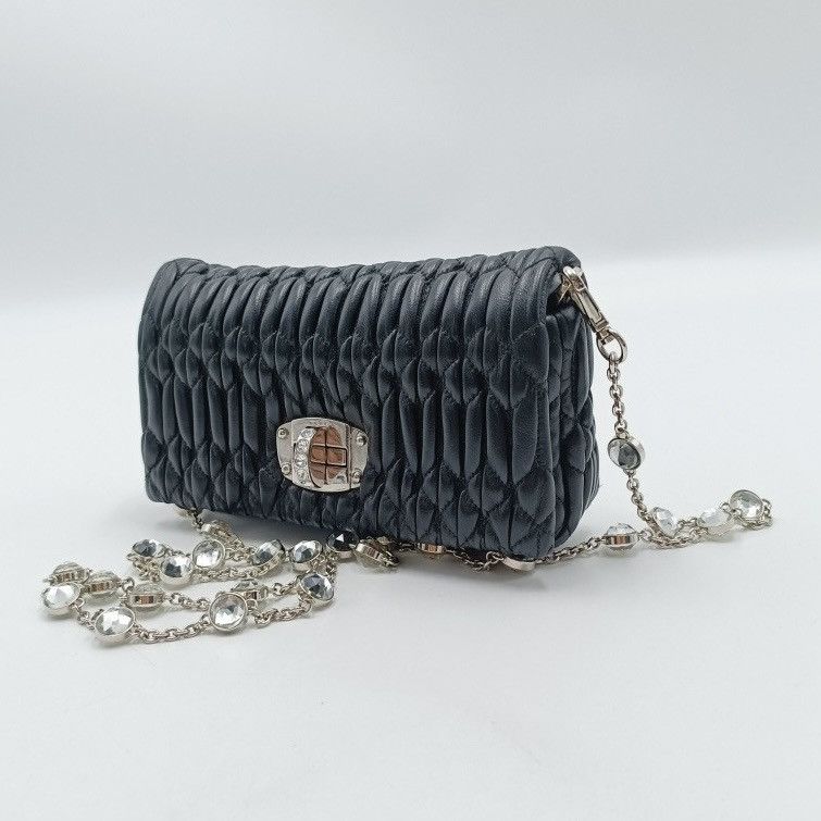 Miu Miu Miu Miu Miu Crystal Nappa Leather Mini-bag Size ONE SIZE - 5 Thumbnail