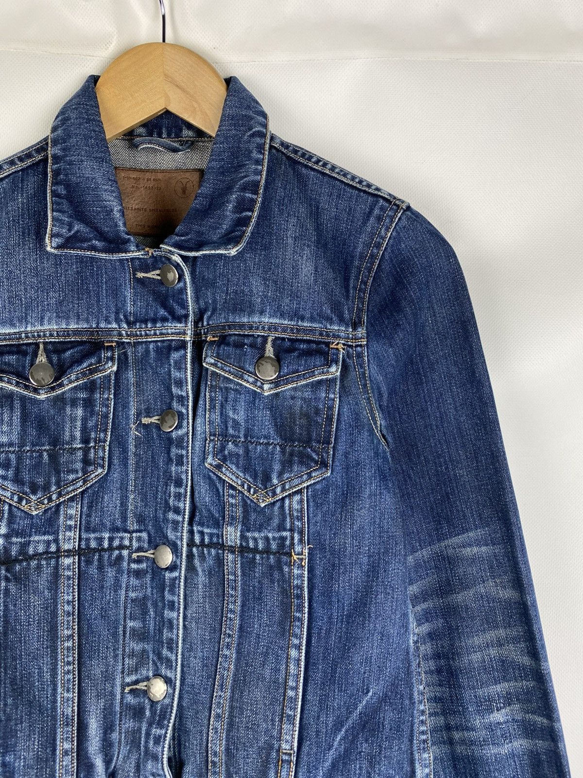 Allsaints × Japanese Brand Allsaints WMNS Easy Trucker ladies selvedge denim jacket Size M / US 6-8 / IT 42-44 - 5 Thumbnail