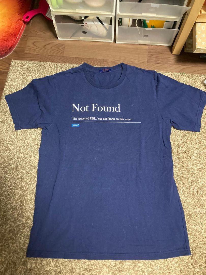 image of Undercover "url Not Found" Tee in Navy, Men's (Size Medium)
