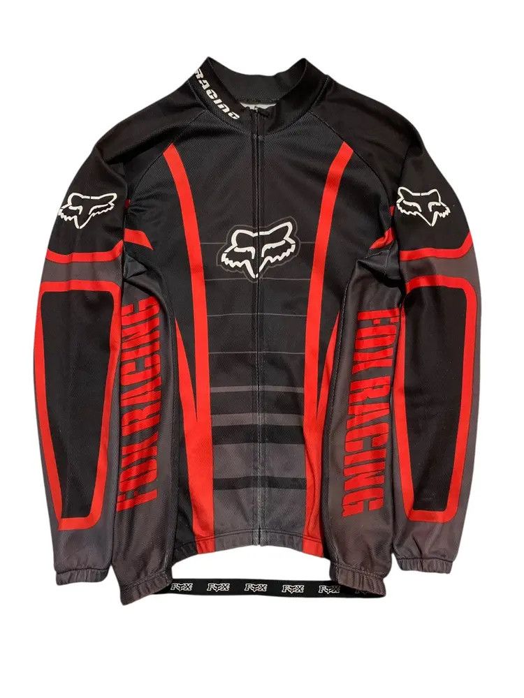 Fox Racing Vintage Worn Fox Racing moto jersey zip up Size US L / EU 52-54 / 3 - 2 Thumbnail
