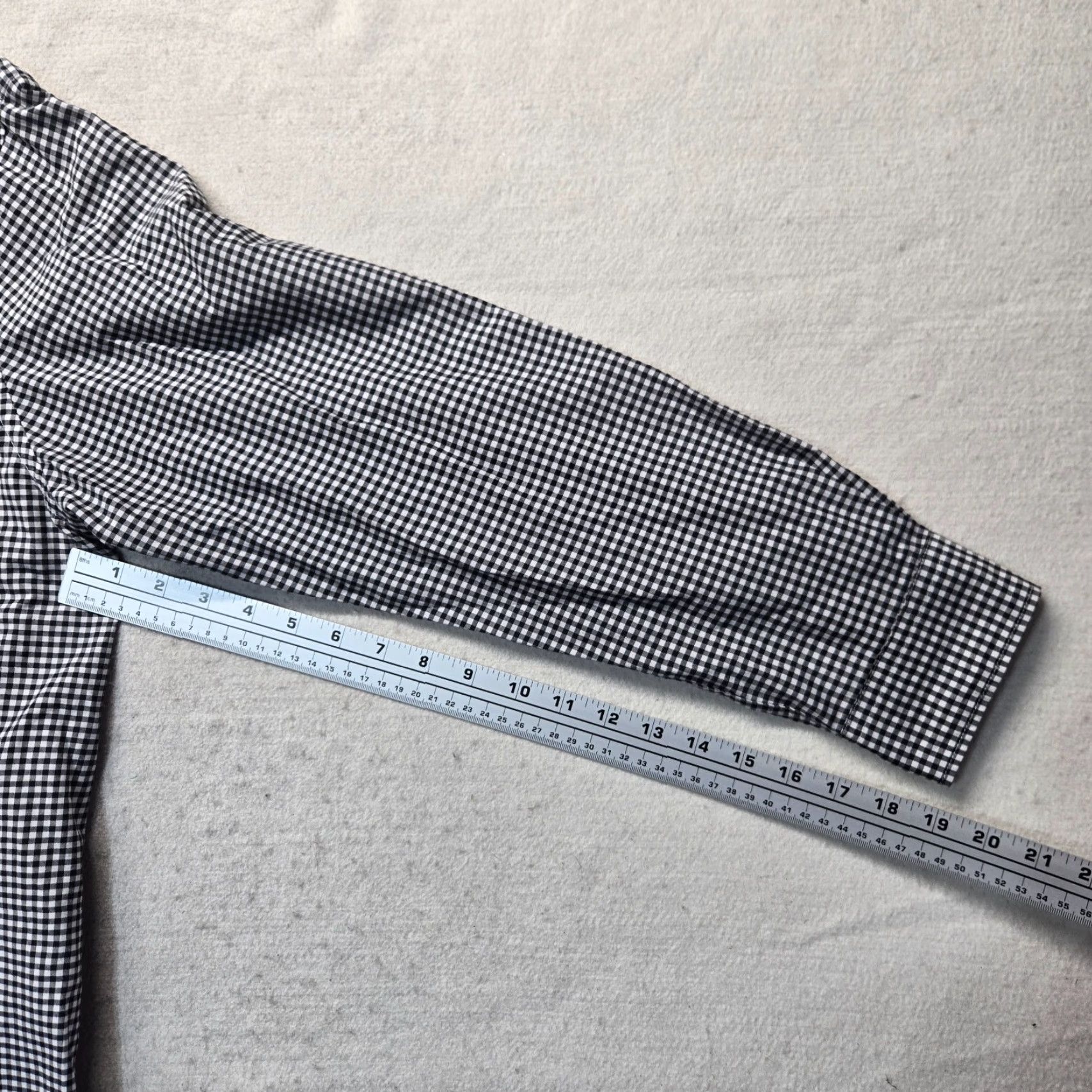 Dockers DOCKERS Button-Up Shirt Black And White Checkered Pattern Cotton Adult Men's XL Shirt Size 46R - 5 Thumbnail