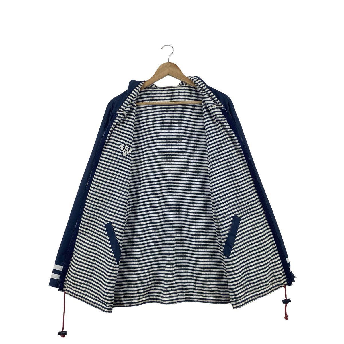 Vintage Vintage JC DE CASTELBAJAC Sport Hooded Jacket with Striped Size US L / EU 52-54 / 3 - 8 Thumbnail