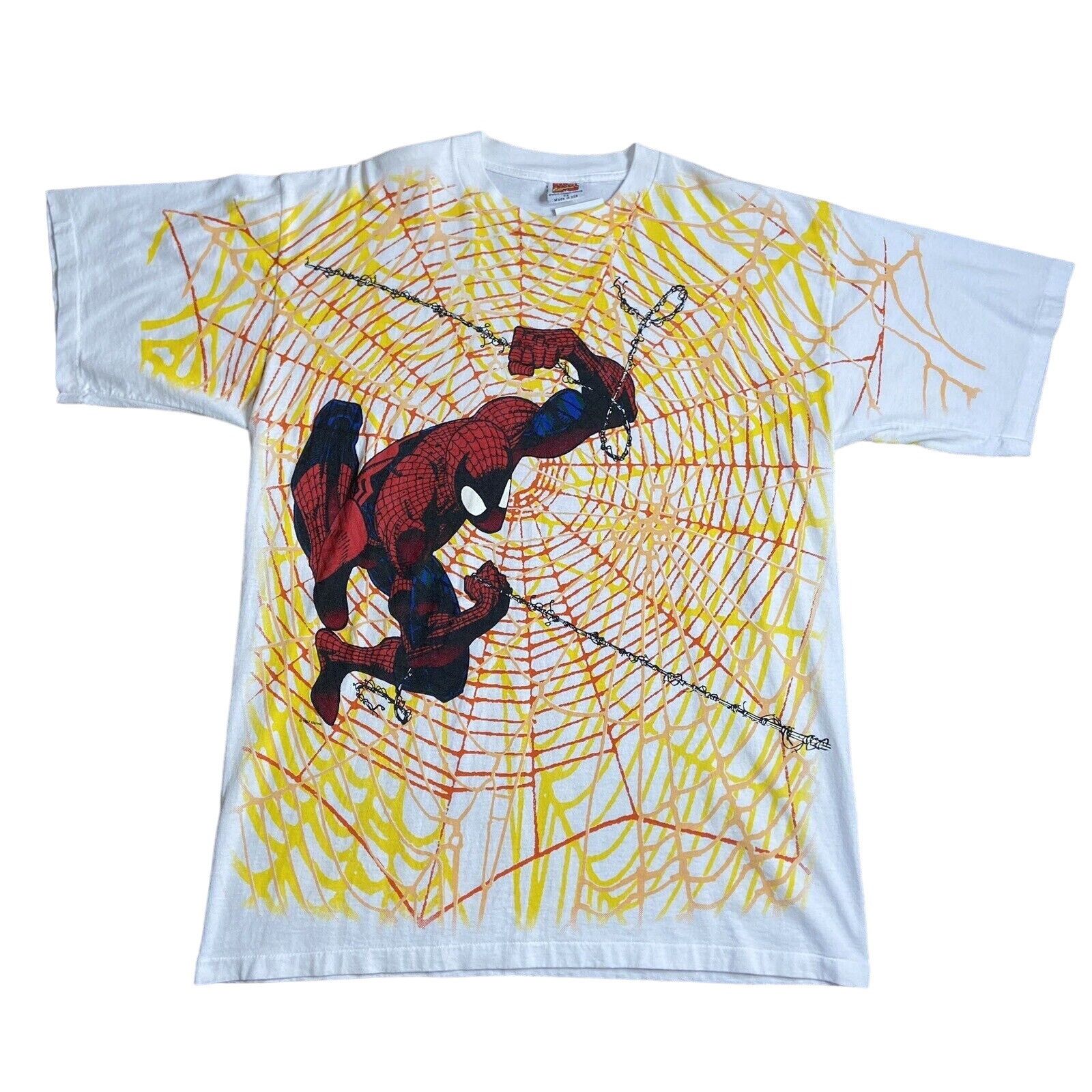 Marvel Comics Vintage Spiderman Marvel Comic 1997 AOP Shirt Mega Size XL Size US XL / EU 56 / 4 - 1 Thumbnail