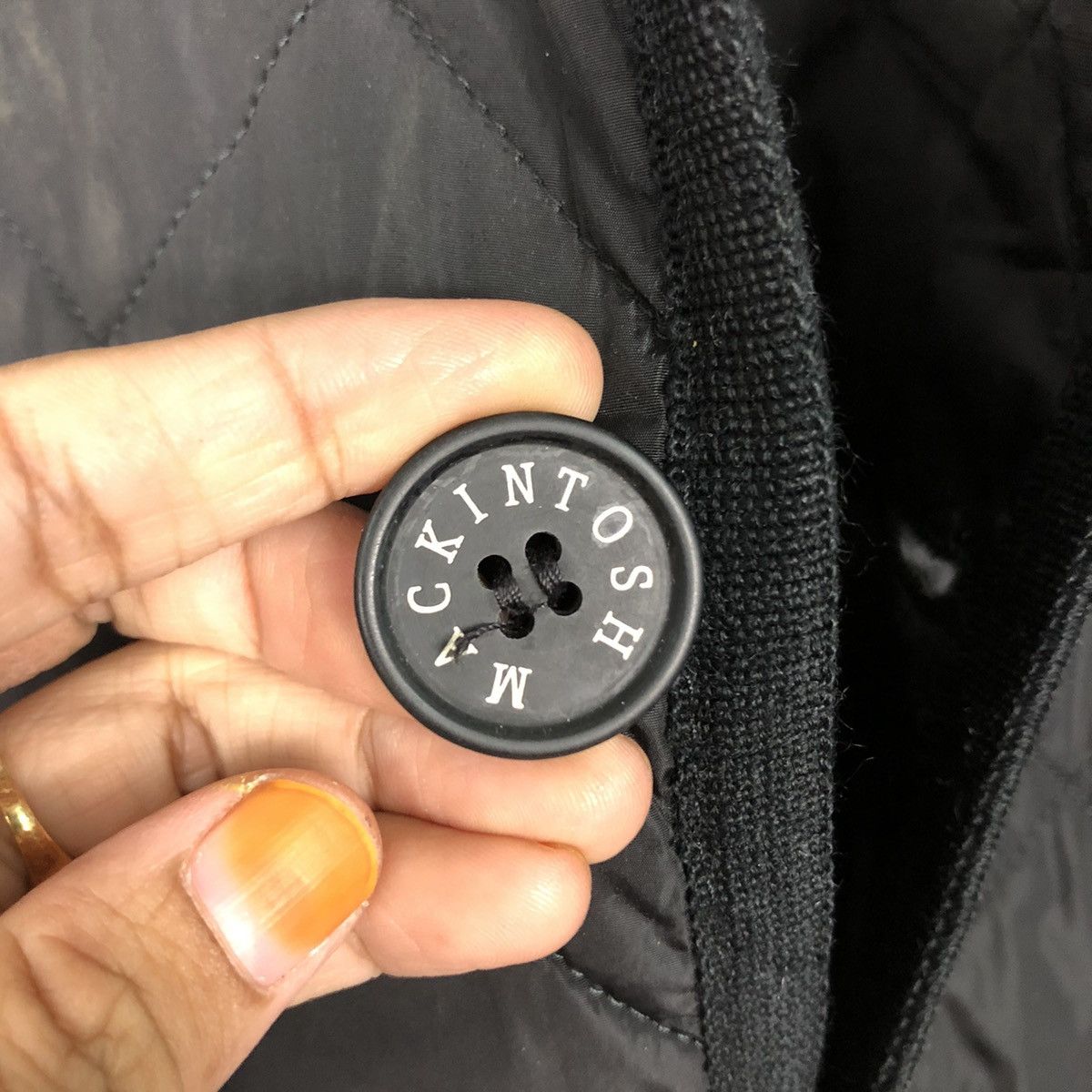 Mackintosh 📌Vintage Button Jacket Quilted Mackintosh Rich Black Size US M / EU 48-50 / 2 - 18 Thumbnail