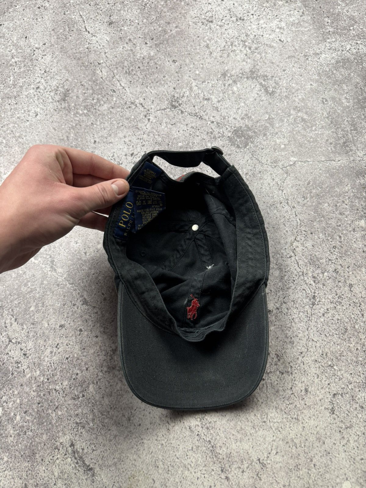 Polo Ralph Lauren Vintage Polo Ralph Lauren Y2K Faded Distressed Cap Japanesse Size ONE SIZE - 7 Thumbnail