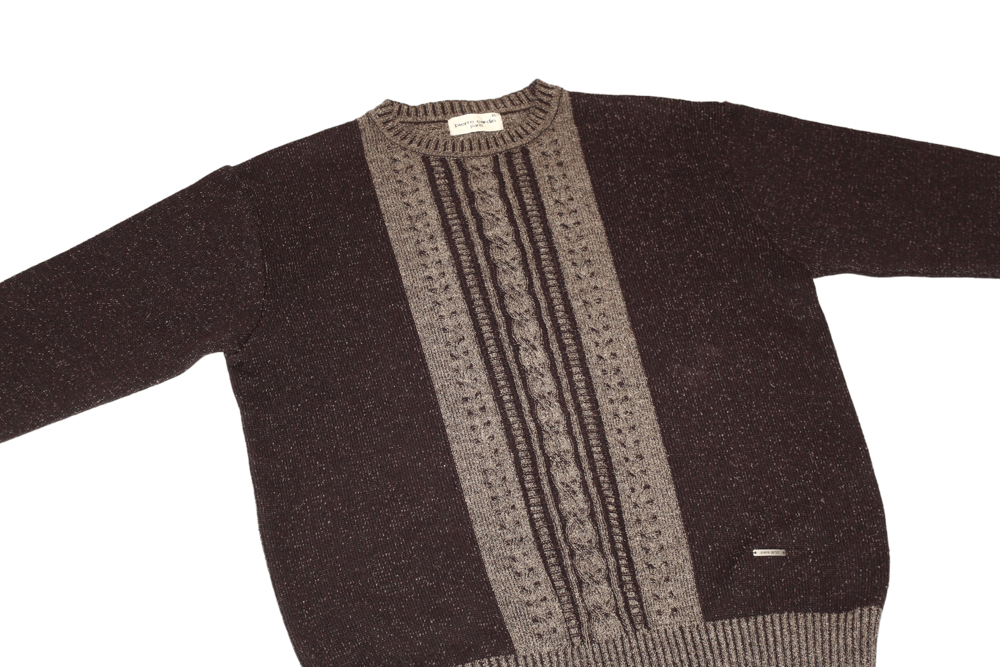 Pierre Cardin Rare 80s Pierre Cardin Paris Crew Neck Wool Blend Sweater Size US XL / EU 56 / 4 - 3 Thumbnail