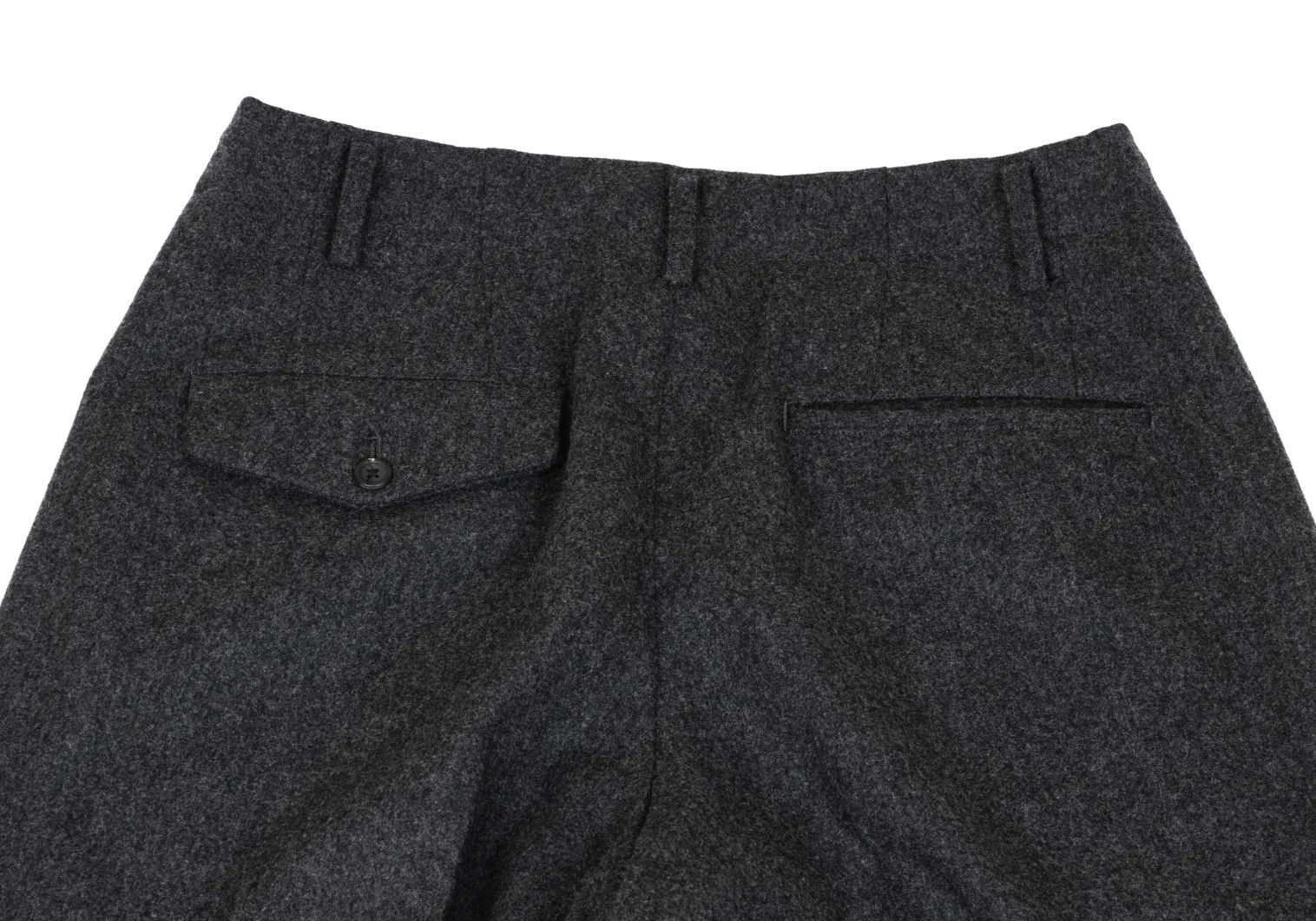 Y's for Men Melton Wool Two-Tuck Pants in Gray Size US 32 / EU 48 - 9 Thumbnail