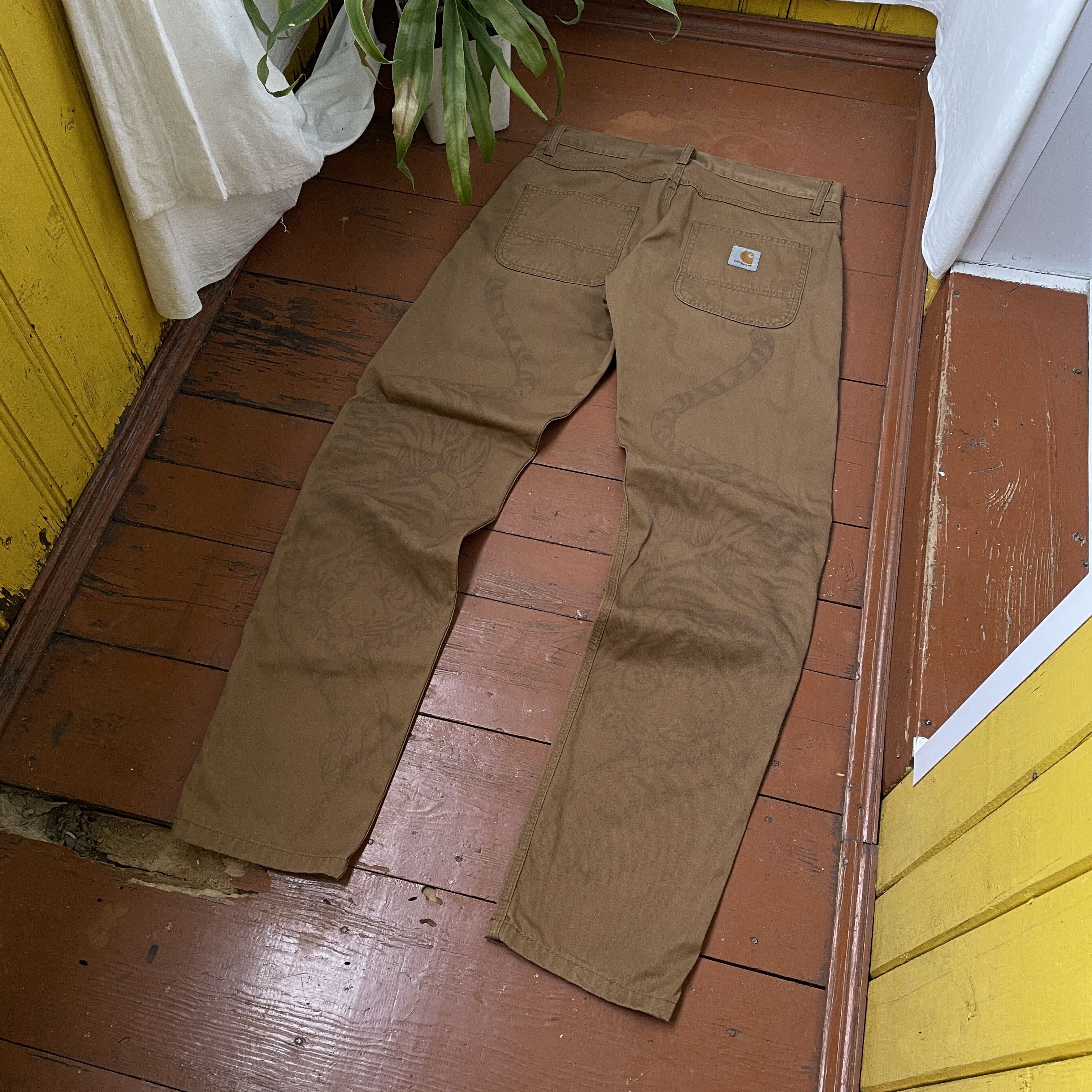 Carhartt Carhartt Custom Pants Tiger Animal y2k opium faded Size US 32 / EU 48 - 2 Thumbnail
