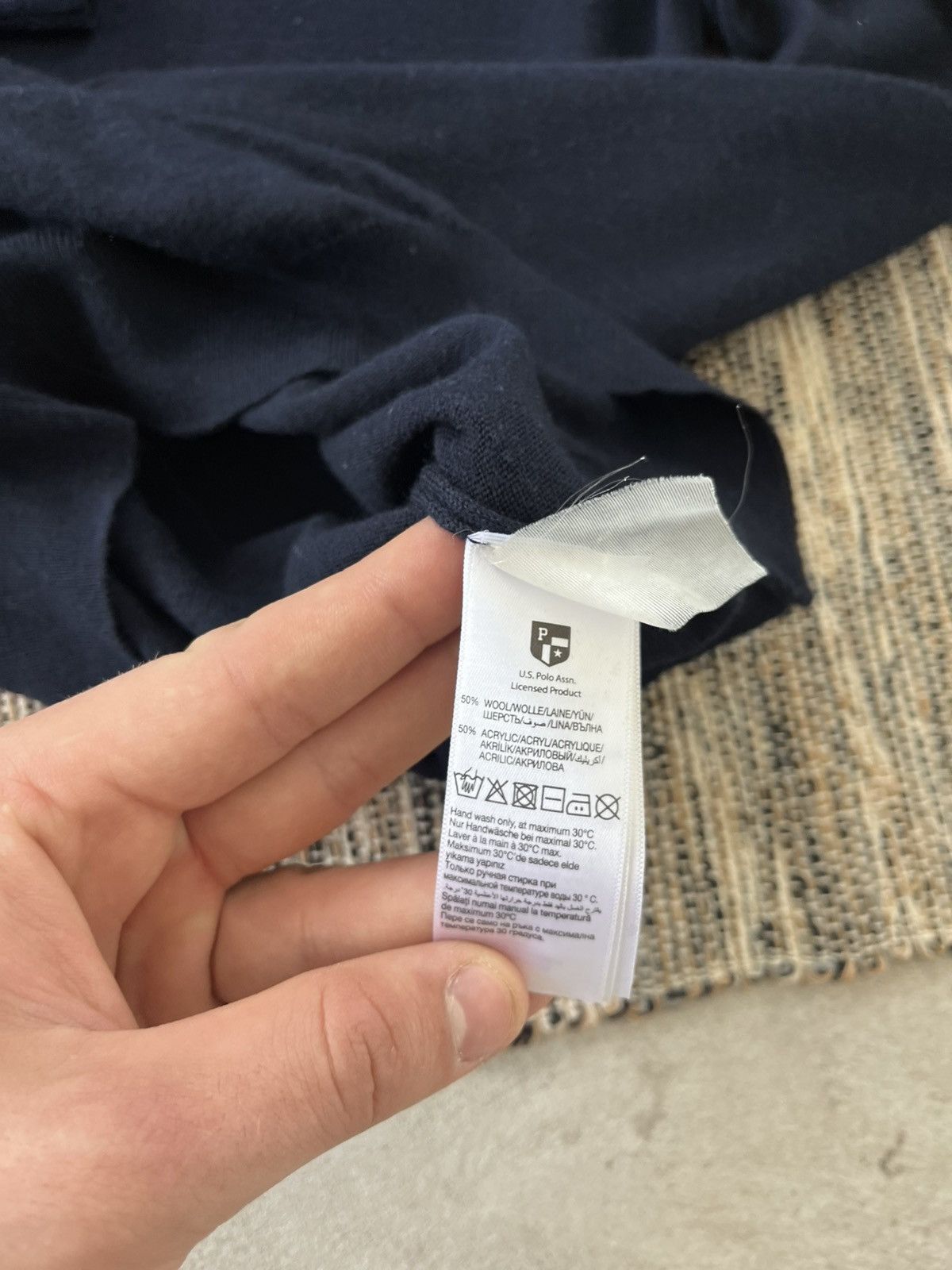 U.S. Polo Assn. × Vintage Vintage USPA Polo Turtleneck Navy luxury Ralph Lauren style Size S / US 4 / IT 40 - 10 Thumbnail