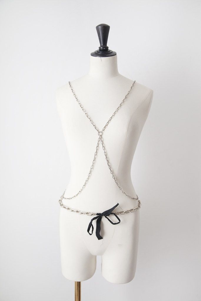 Maison Margiela AW01 silver harness & belt Size ONE SIZE - 1 Thumbnail