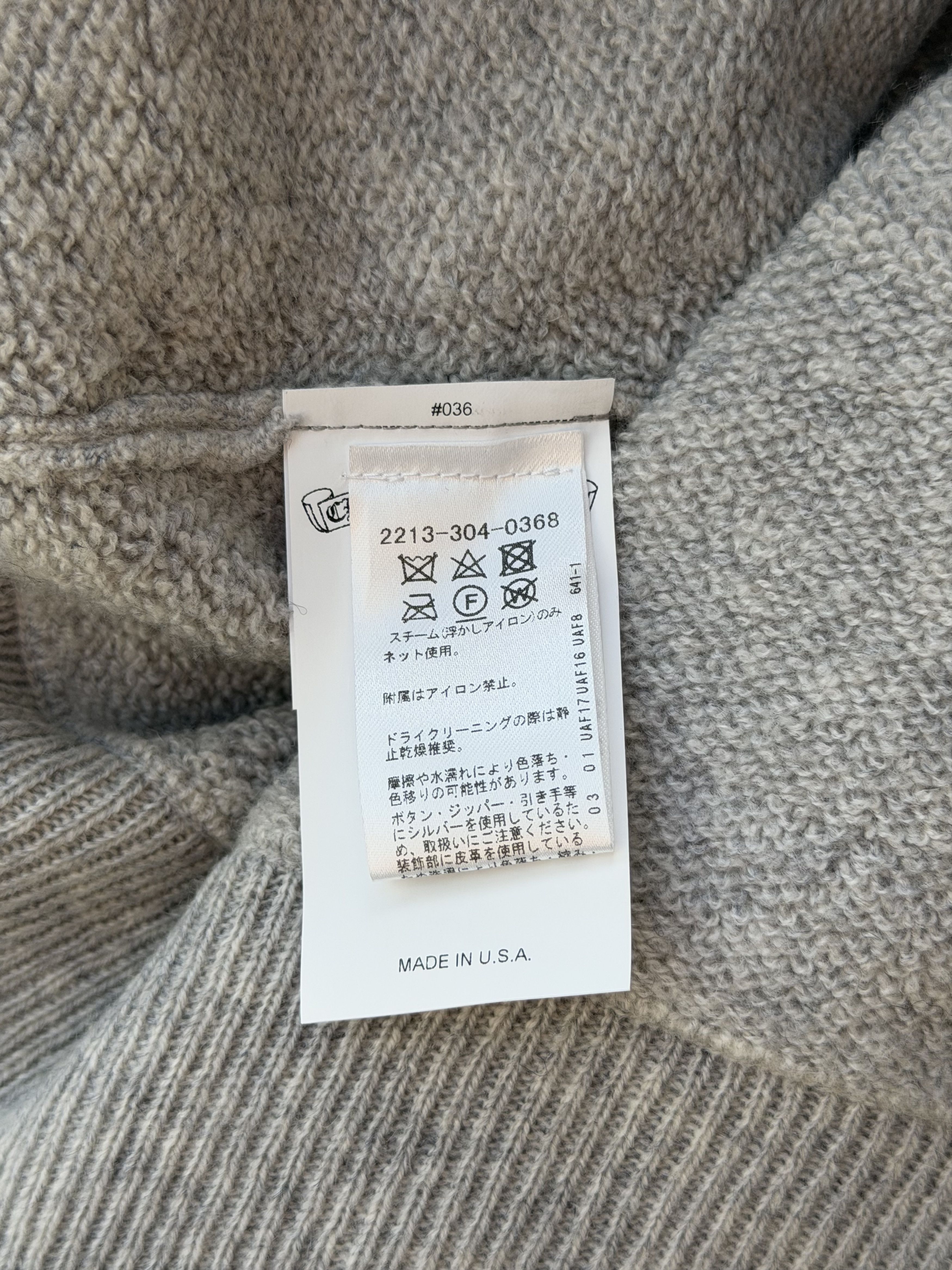 Chrome Hearts Grey & Black Embroidered Cashmere Zip Up Hoodie Size US L / EU 52-54 / 3 - 4 Thumbnail
