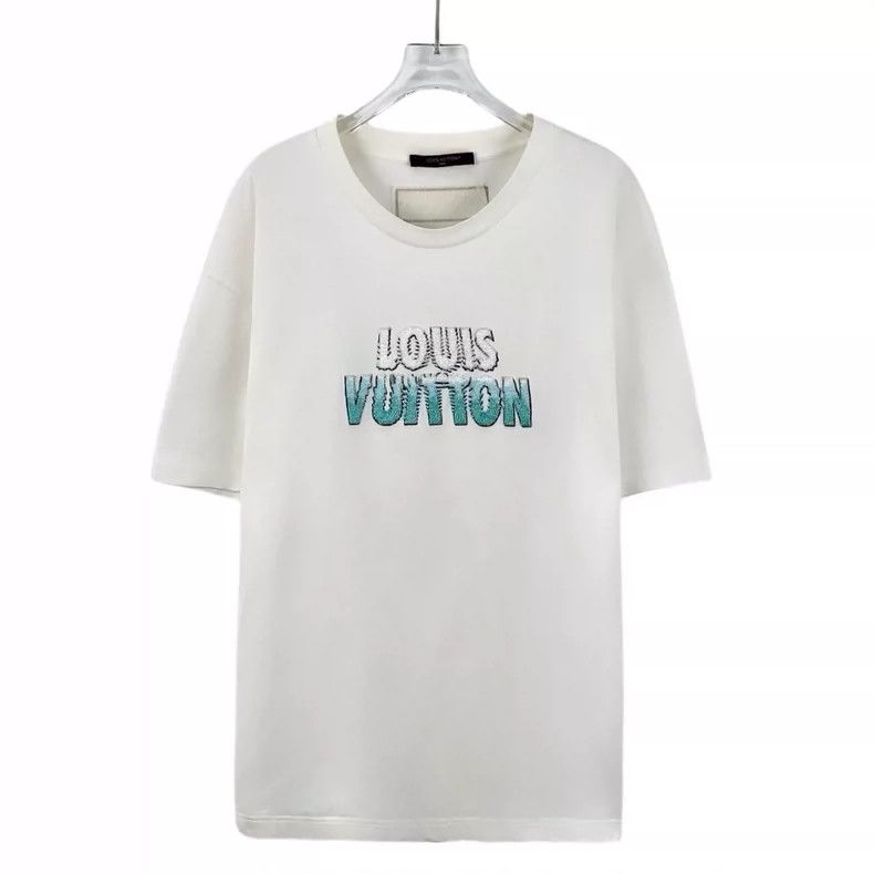 Louis Vuitton Louis Vuitton 23 white monogrammed beaded cotton short sle Size US XL / EU 56 / 4 - 1 Thumbnail