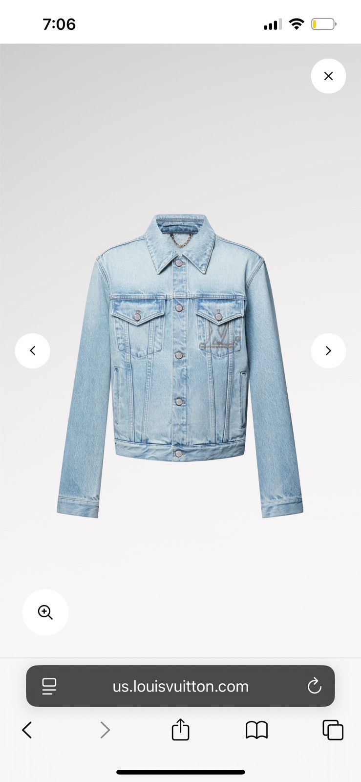 Louis Vuitton Denim Trucker Jacket Size US M / EU 48-50 / 2 - 1 Thumbnail